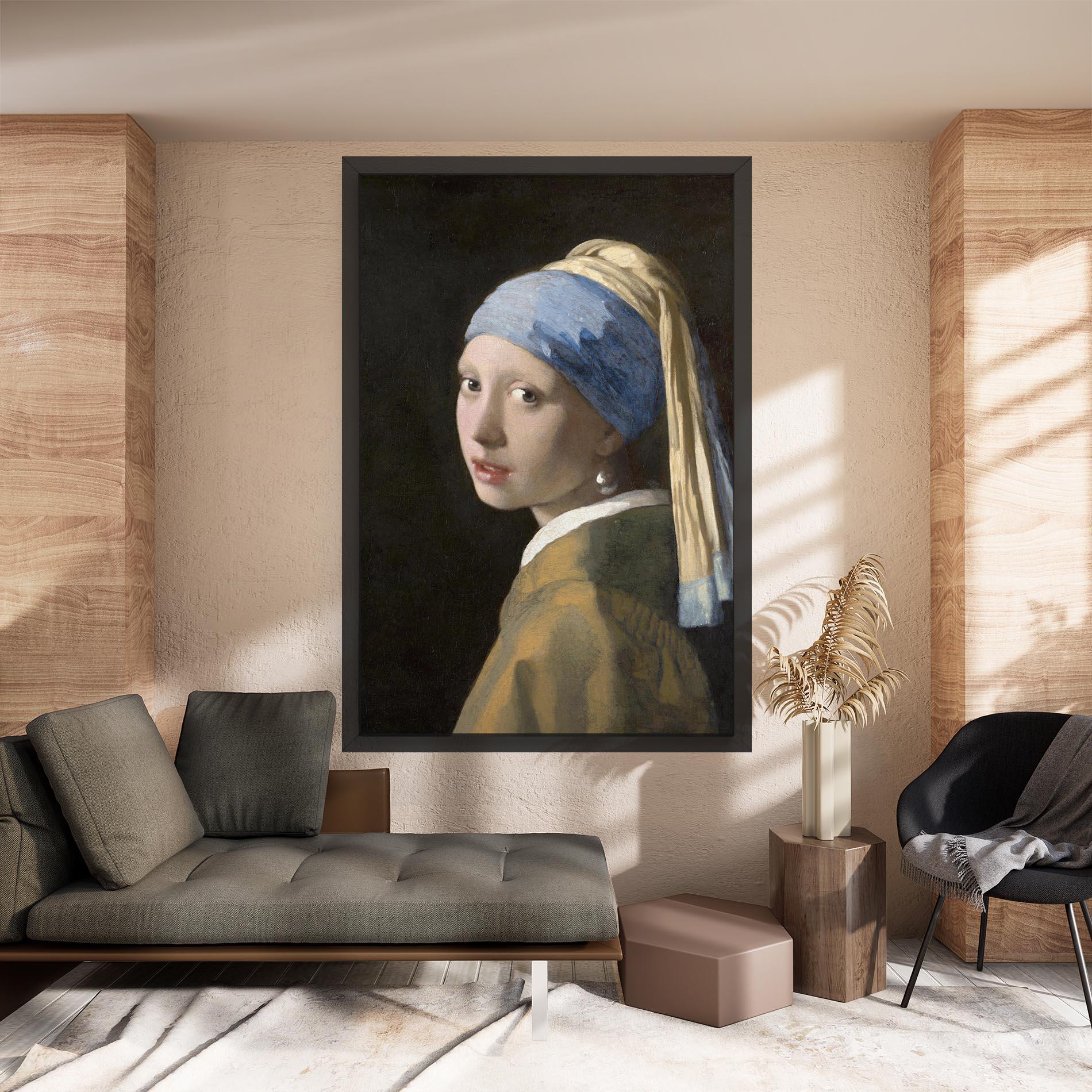 Картина на платно Girl With A Pearl mockup 8