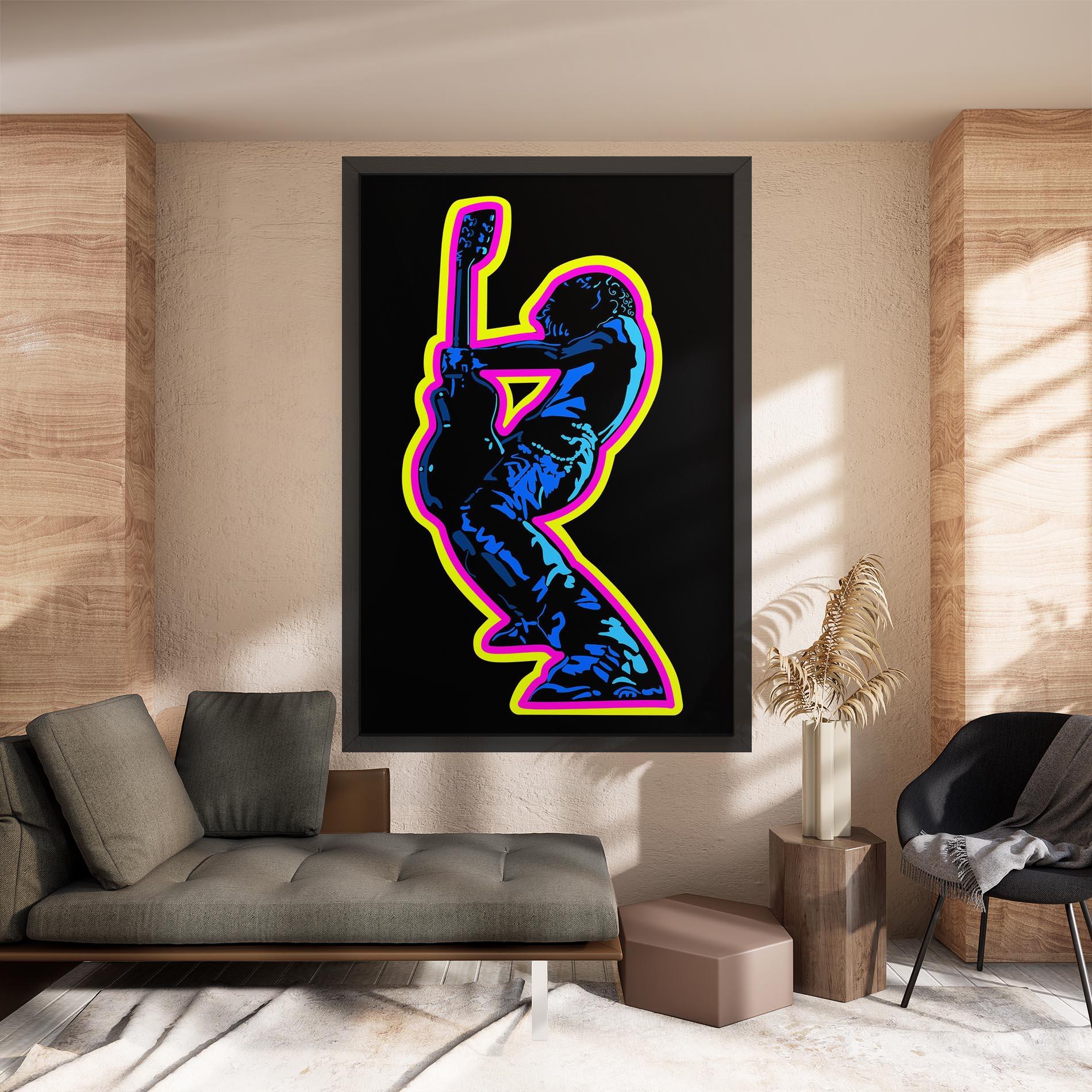 Картина на платно Guitarist Art mockup 8