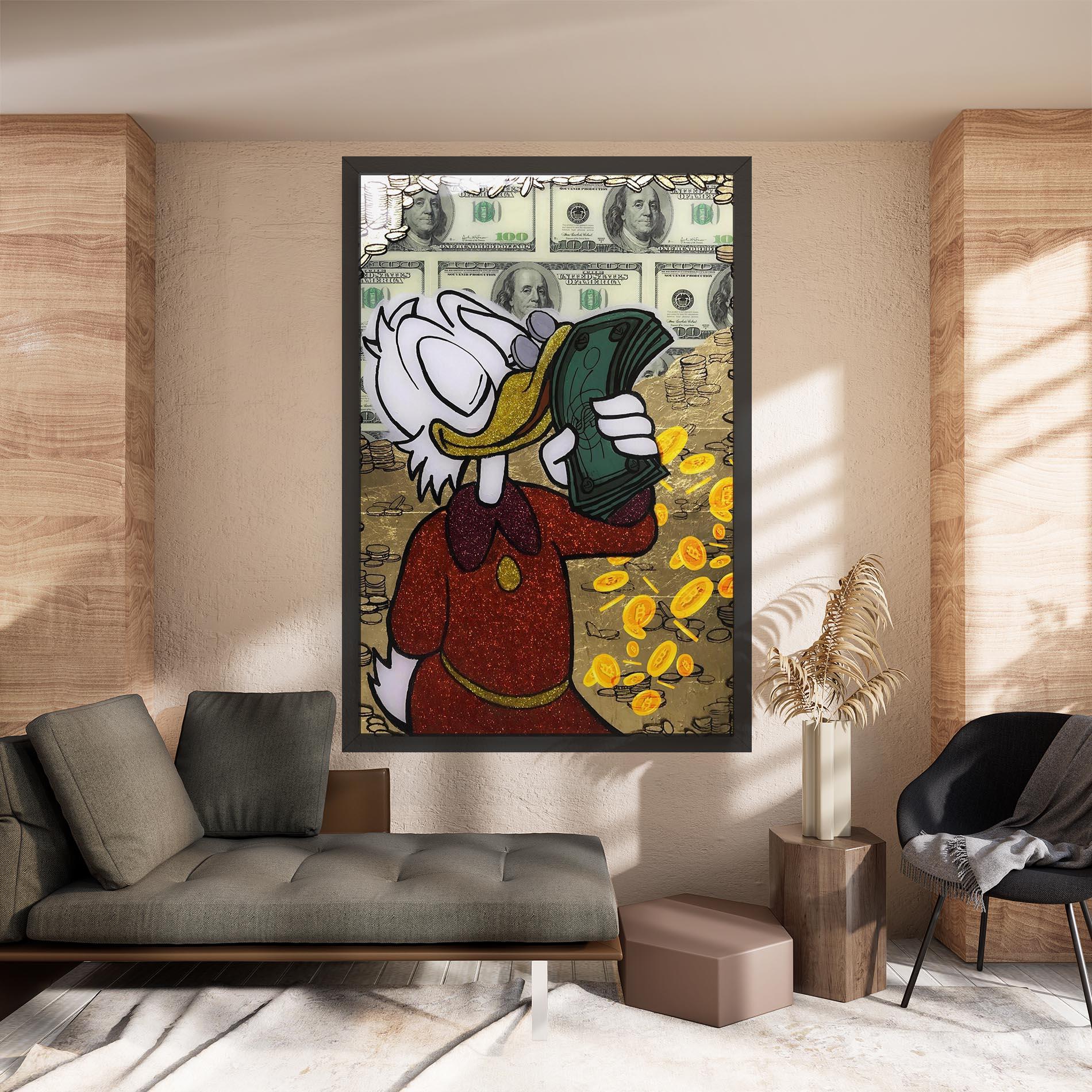 Картина на платно Smell Like Money mockup 8