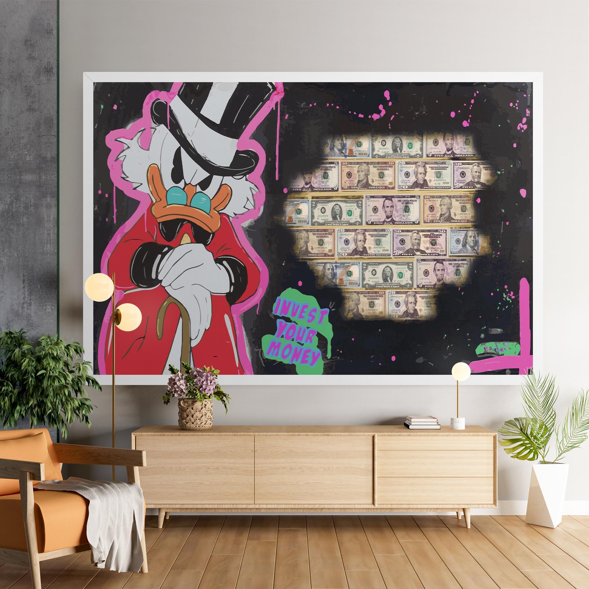 Картина на платно Money Advice mockup 9