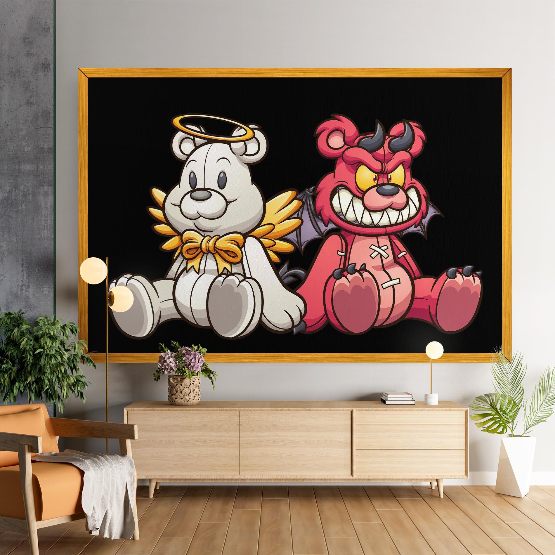 Картина на платно Angel Bear mockup 9