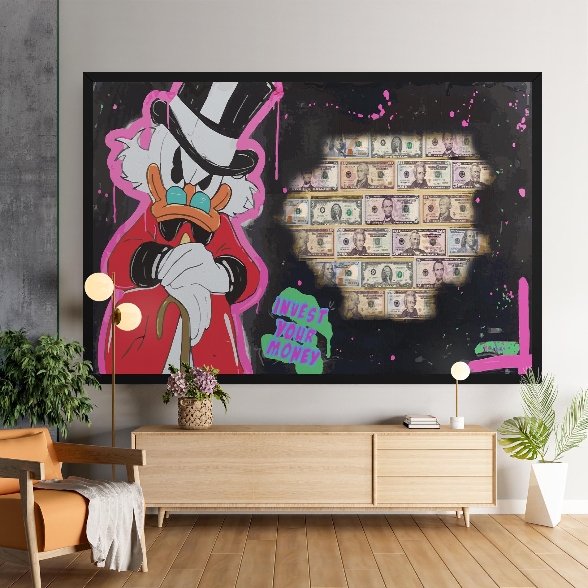 Картина на платно Money Advice mockup 9