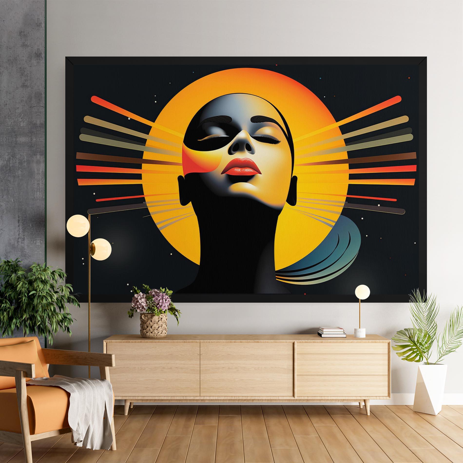 Картина на платно Synthetic Dreamy Profile mockup 9