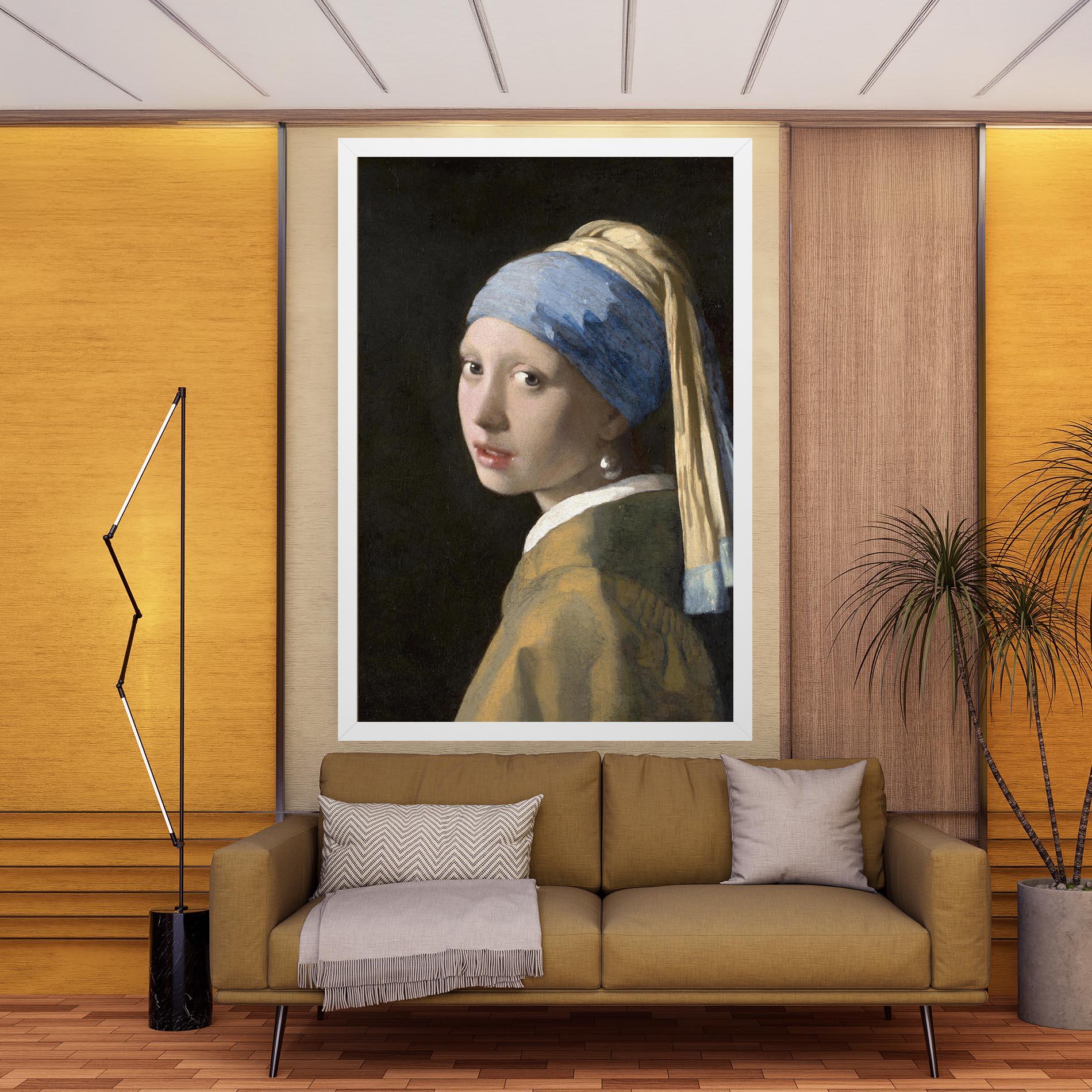 Картина на платно Girl With A Pearl mockup 9