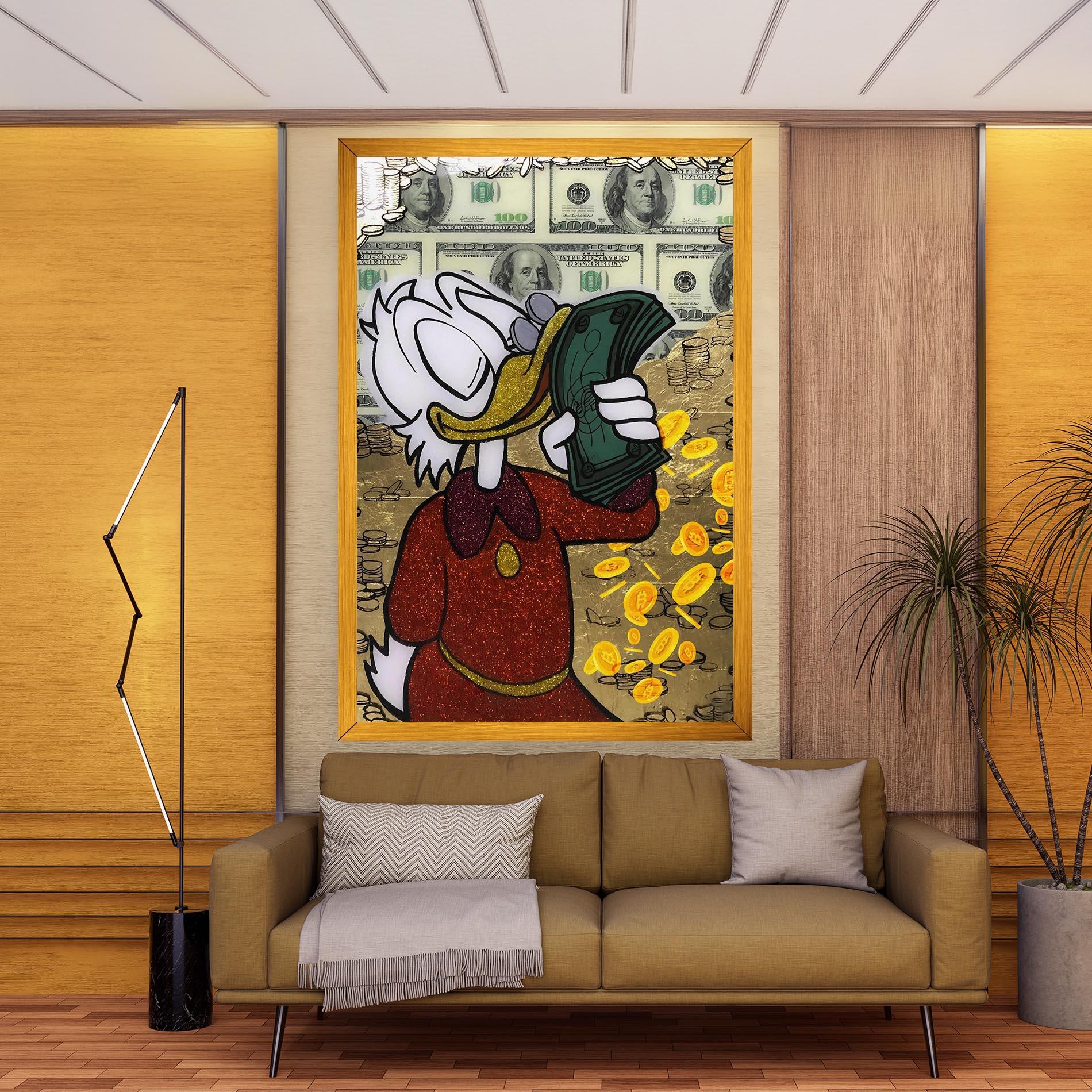 Картина на платно Smell Like Money mockup 9