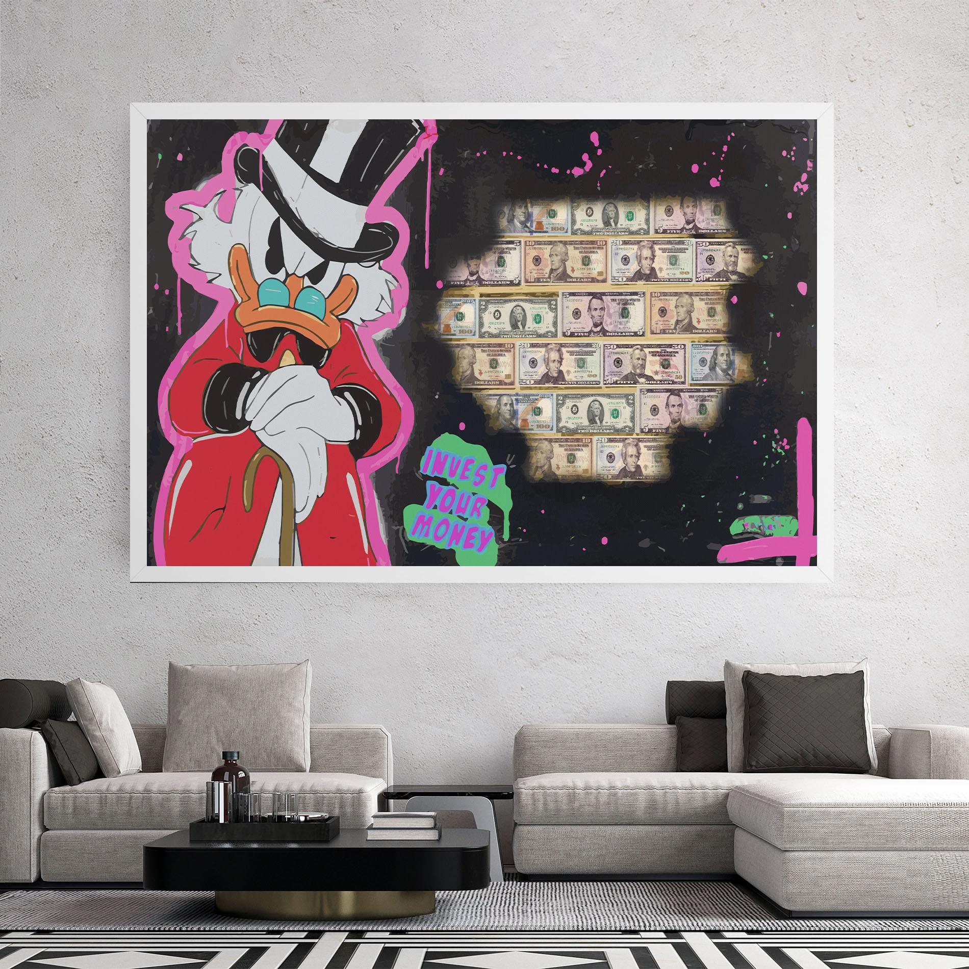 Картина на платно Money Advice mockup 2