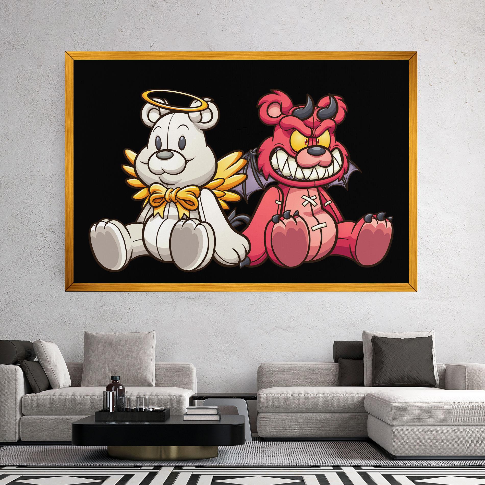 Картина на платно Angel Bear mockup 2