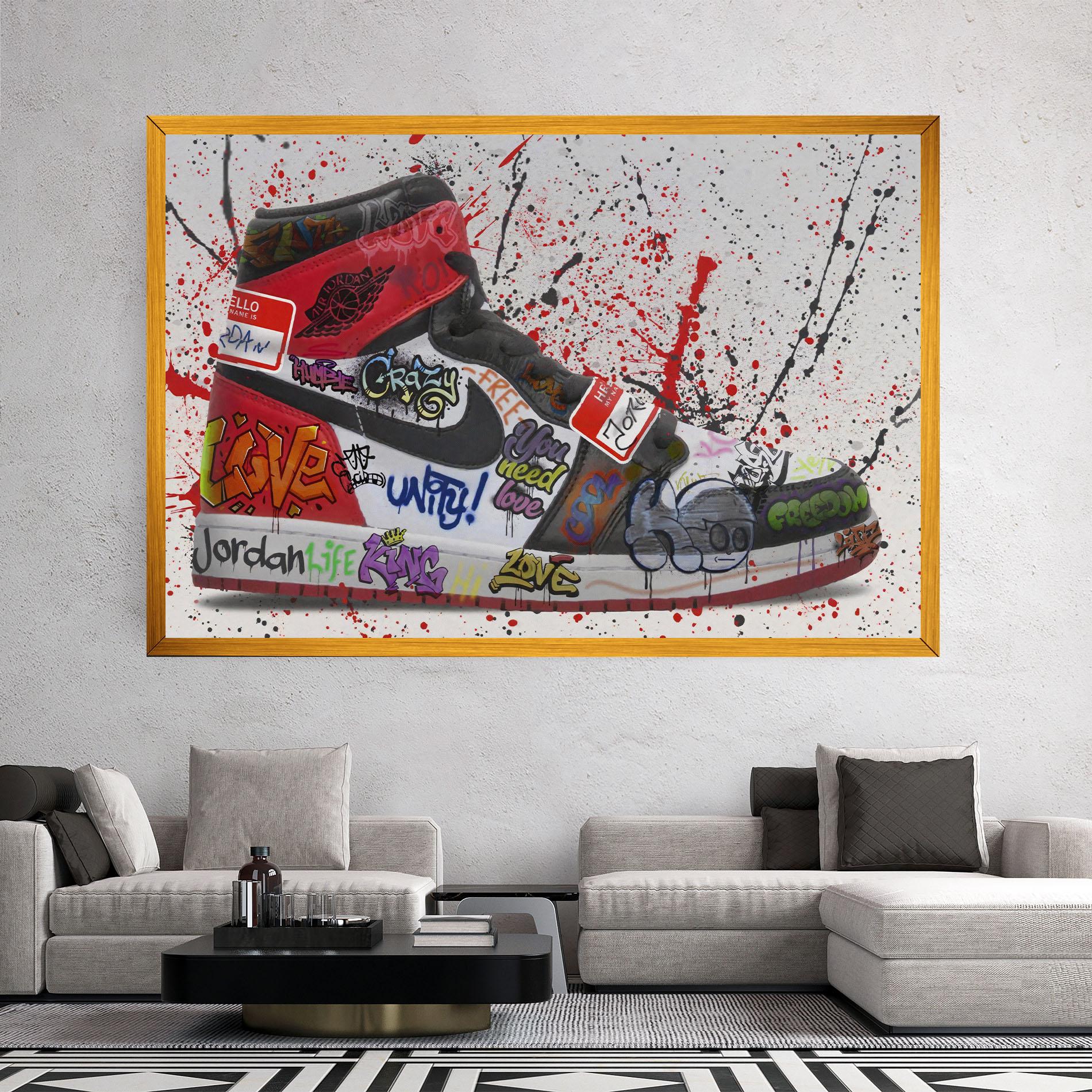 Картина на платно Jordan Drip mockup 2