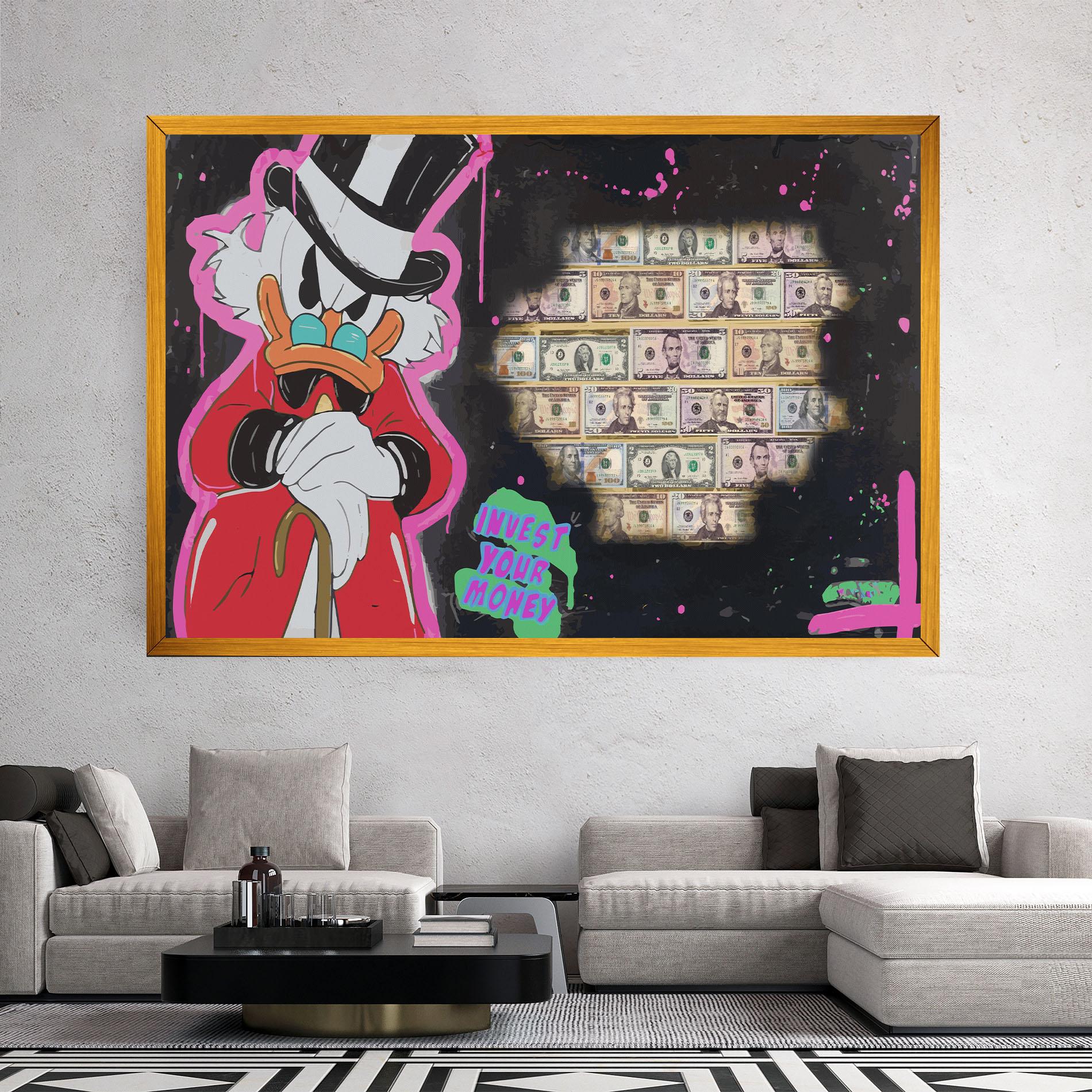 Картина на платно Money Advice mockup 2