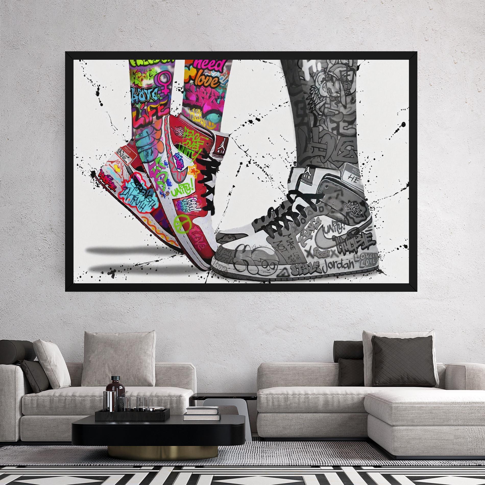 Картина на платно Love On My Toes mockup 2