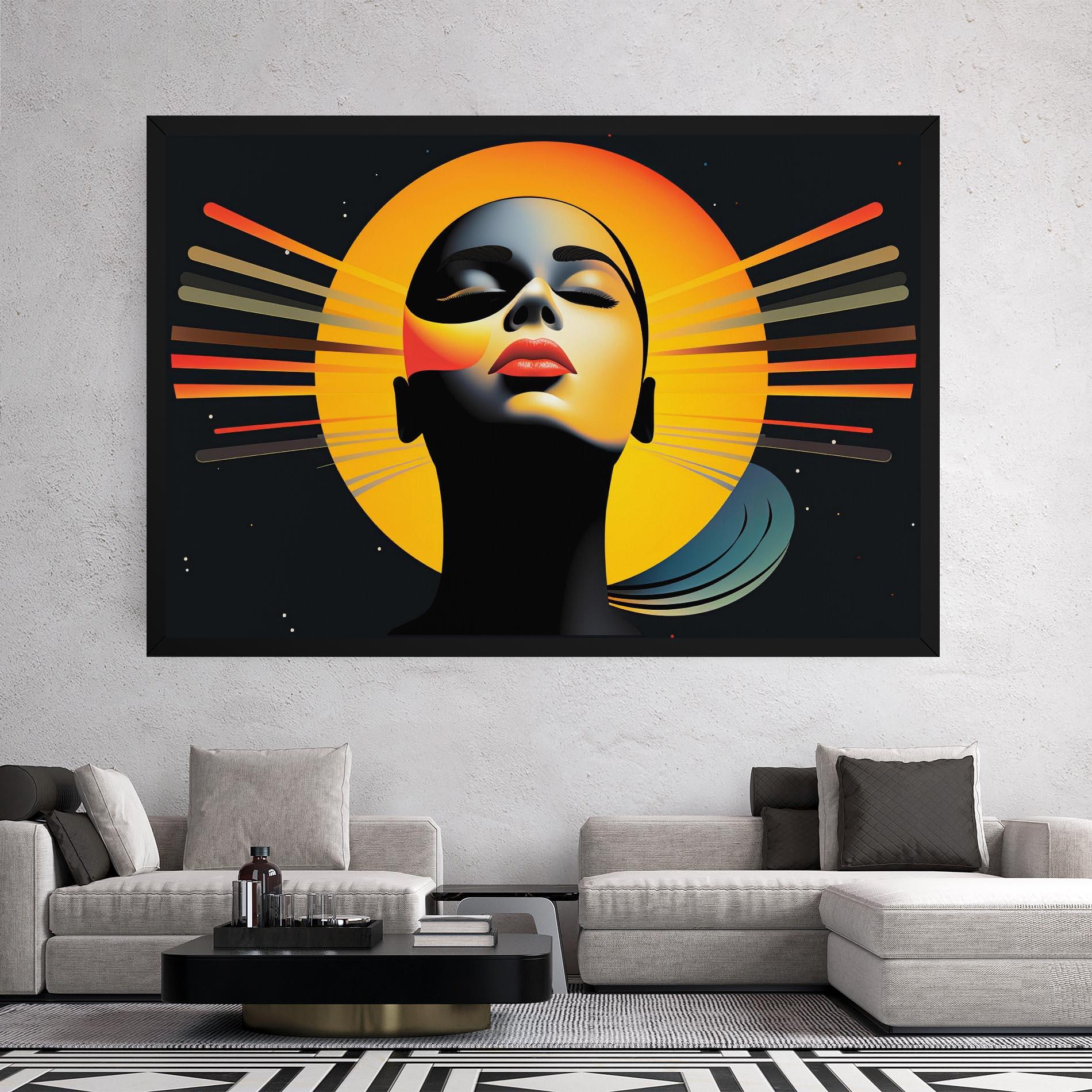 Картина на платно Synthetic Dreamy Profile mockup 2