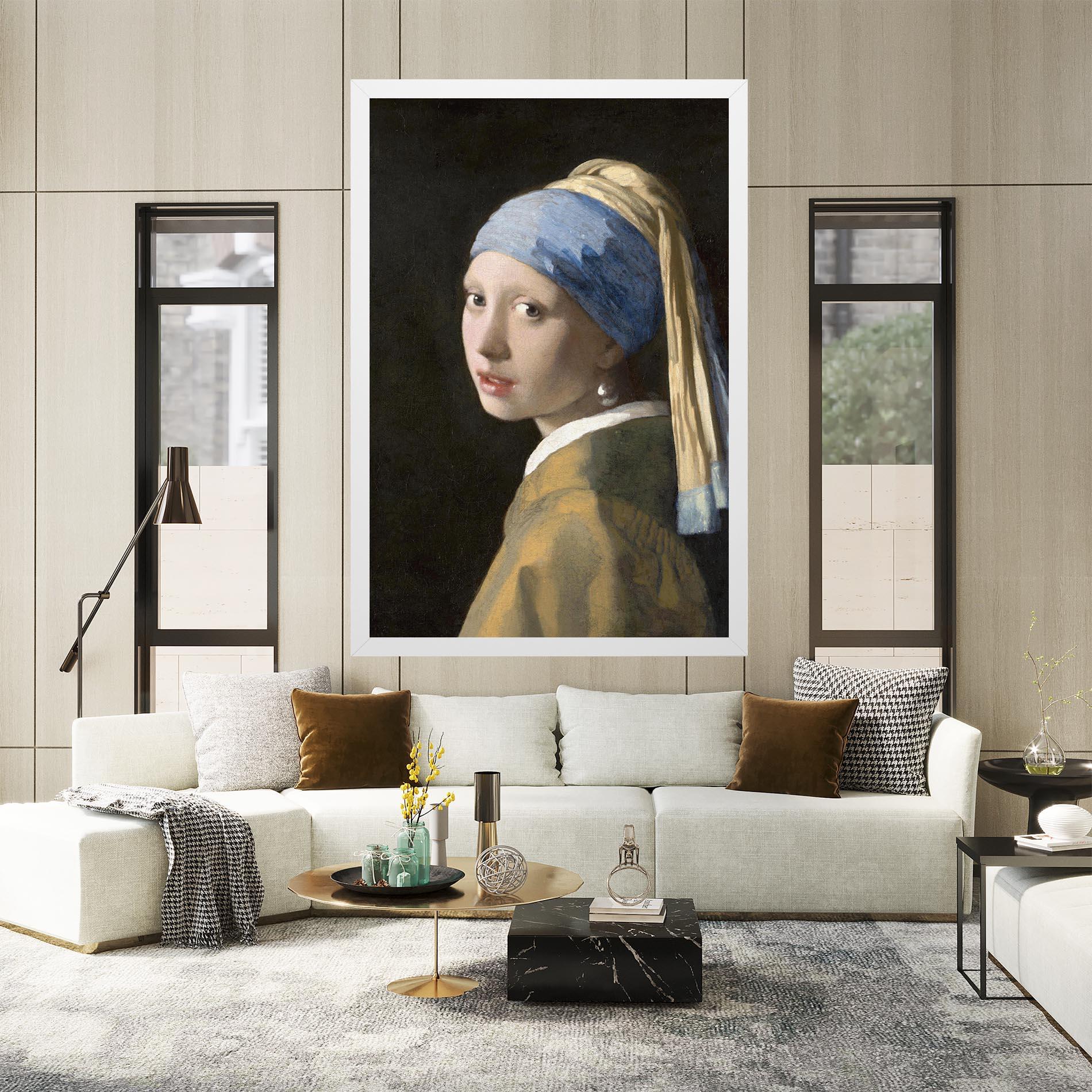 Картина на платно Girl With A Pearl mockup 2