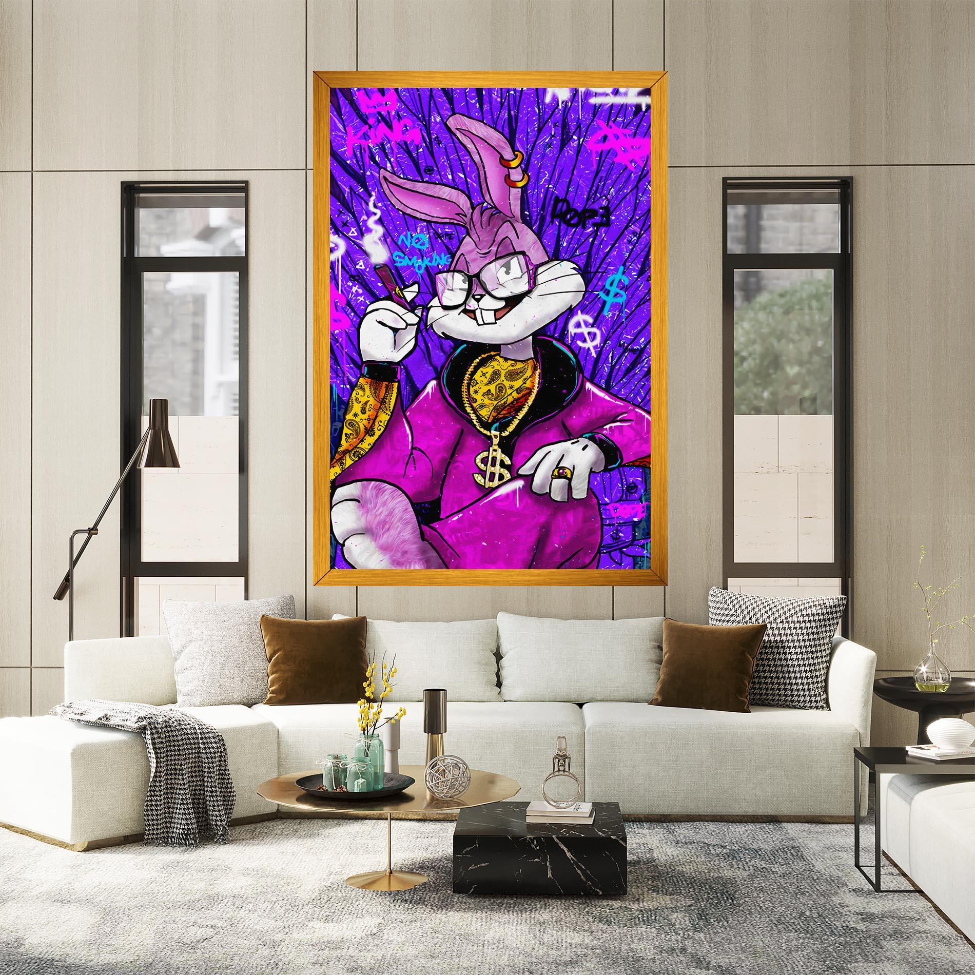 Картина на платно Boss Buny mockup 2