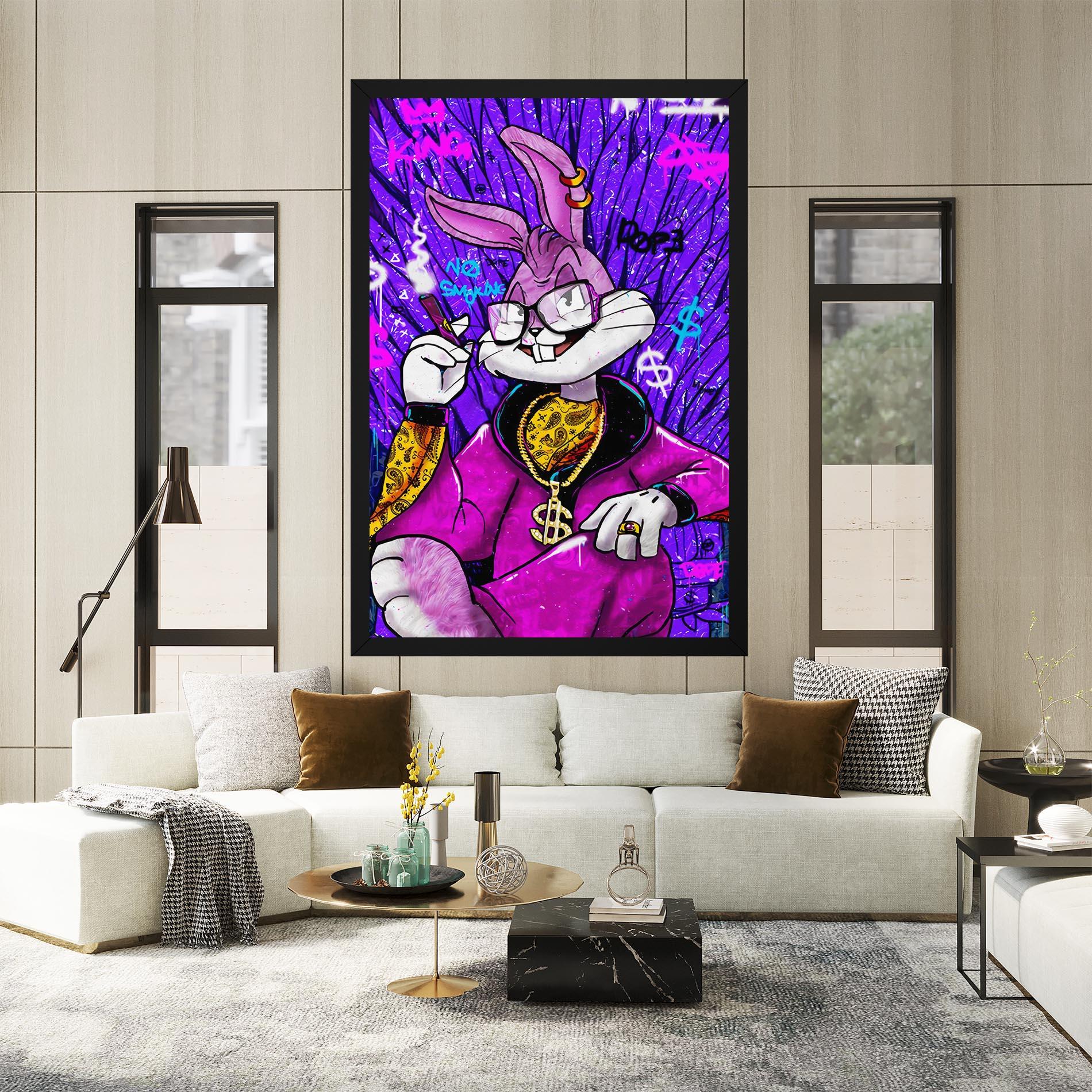 Картина на платно Boss Buny mockup 2