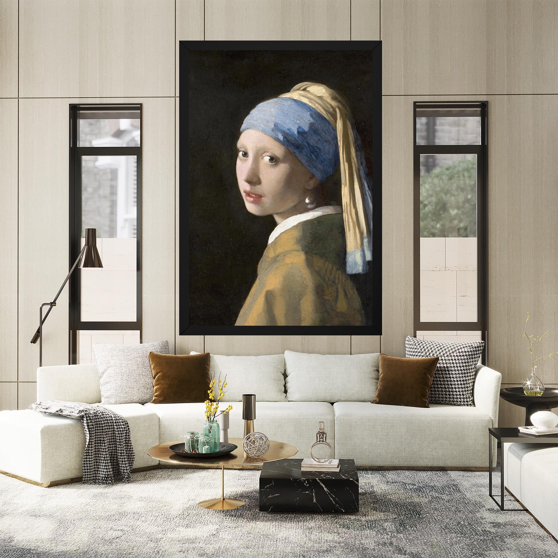 Картина на платно Girl With A Pearl mockup 2