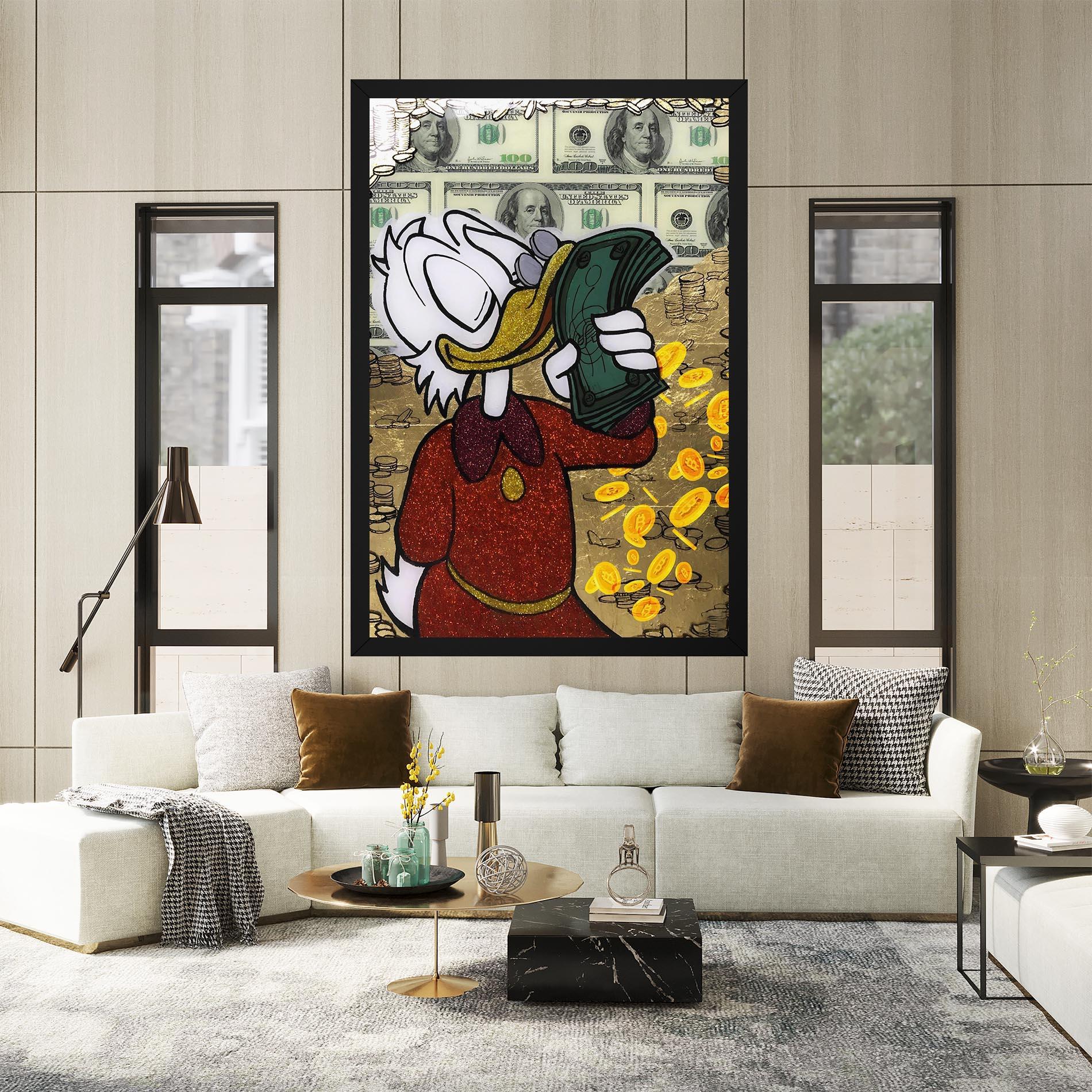 Картина на платно Smell Like Money mockup 2