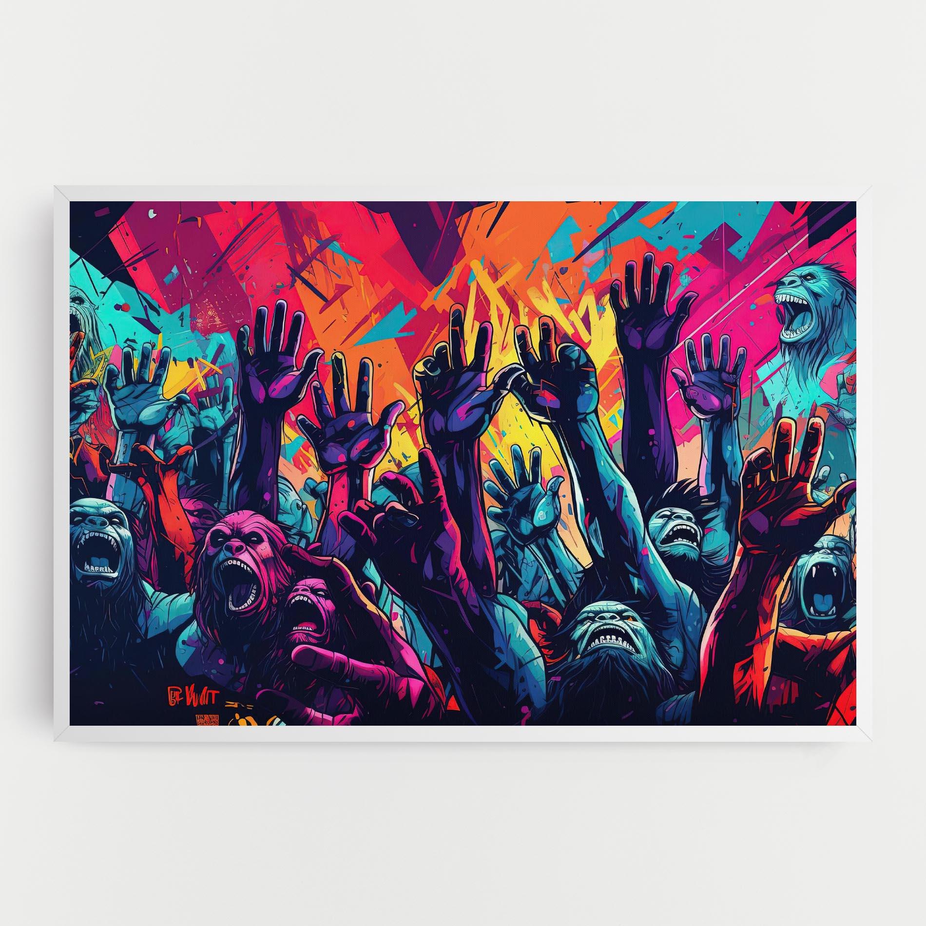 Картина на платно Graffiti Animals mockup 0