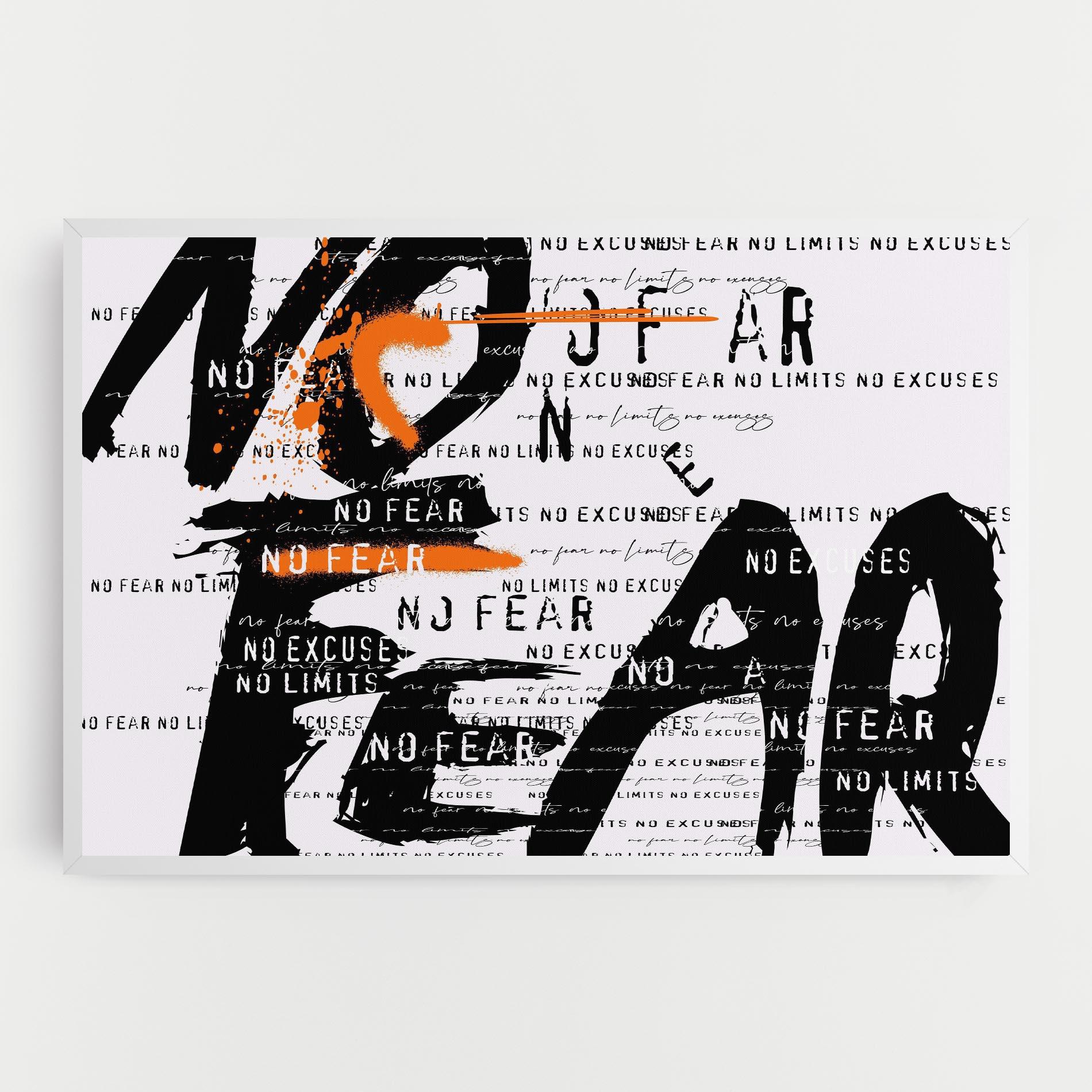 Картина на платно No Fear Graffiti mockup 0