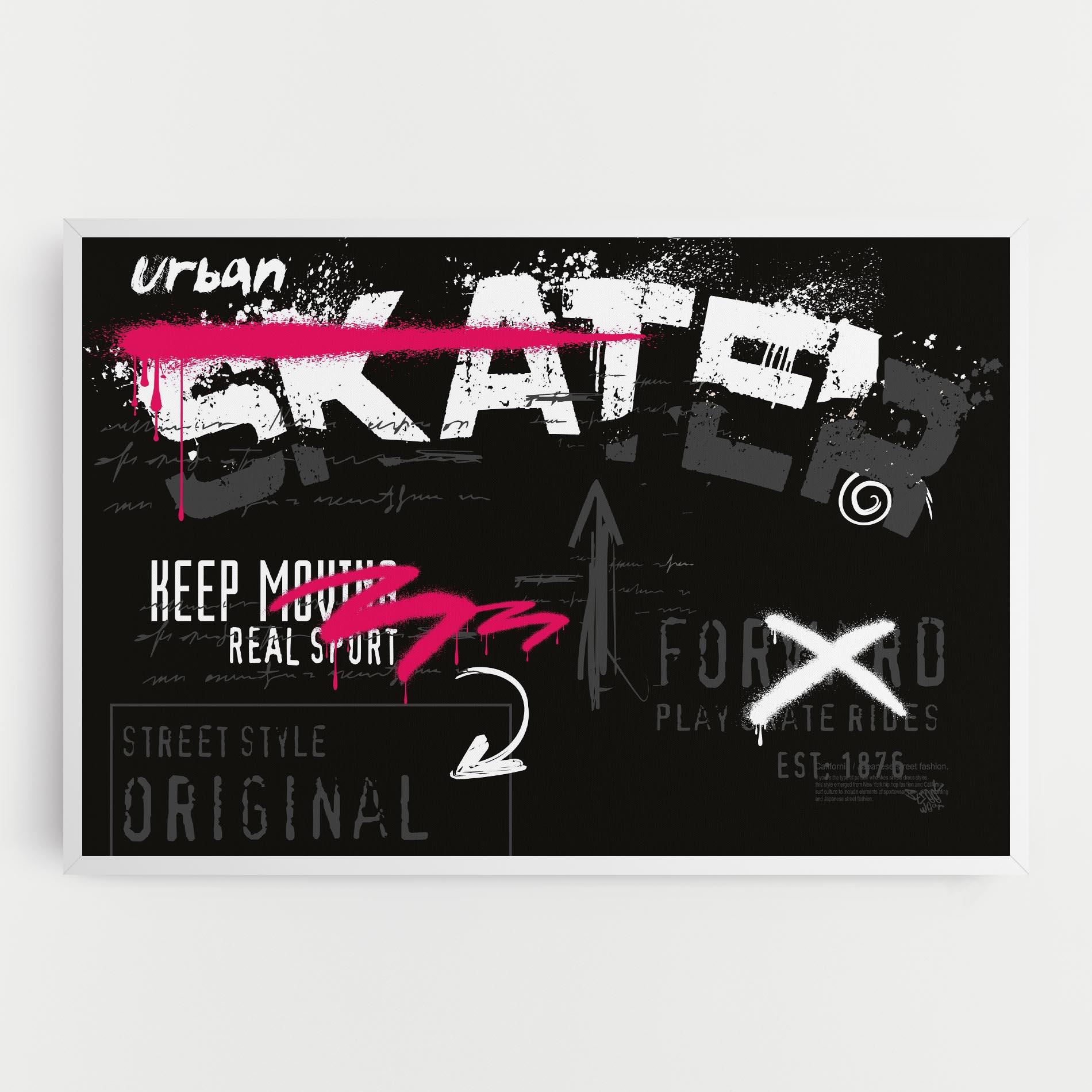 Картина на платно Skater Spray mockup 0
