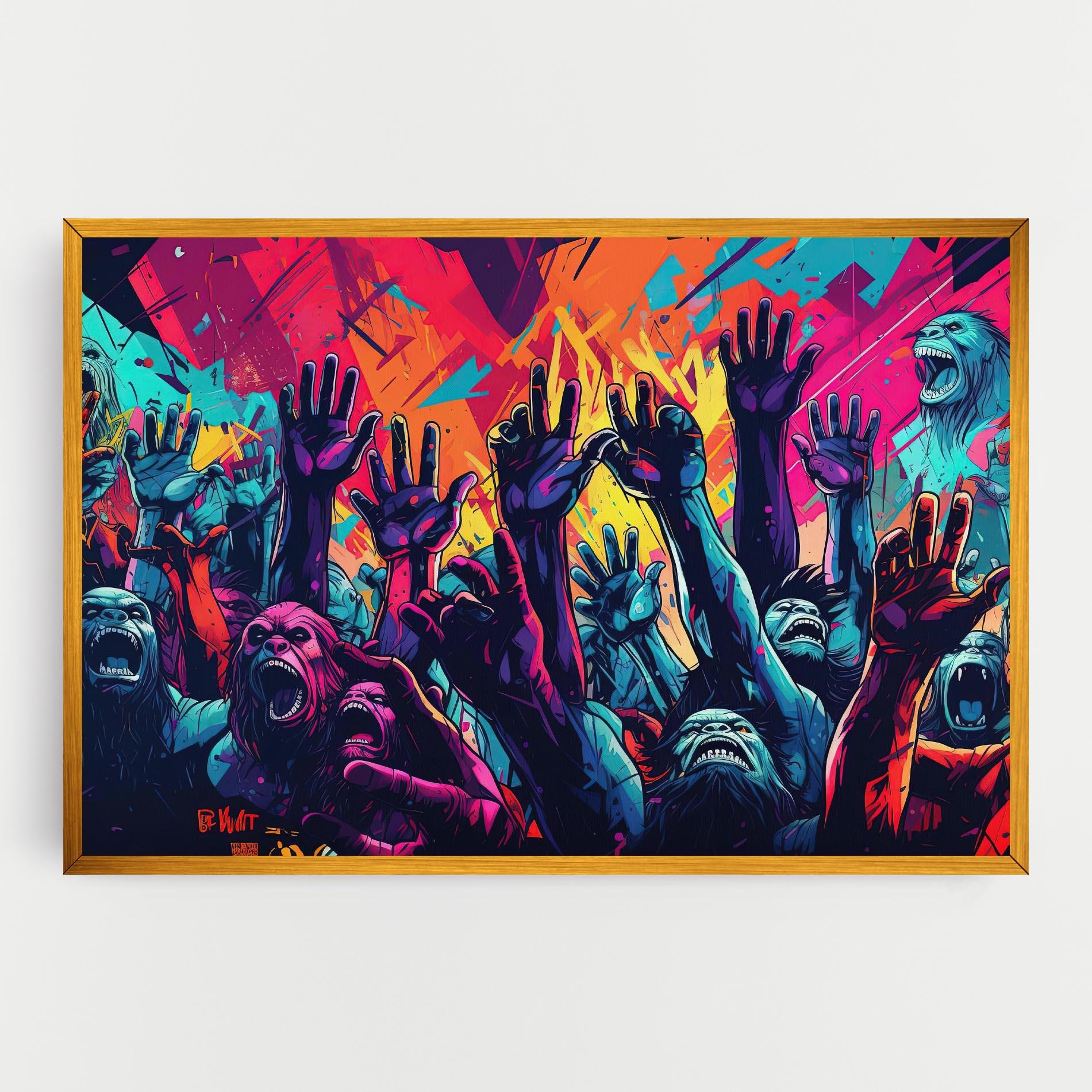 Картина на платно Graffiti Animals mockup 0