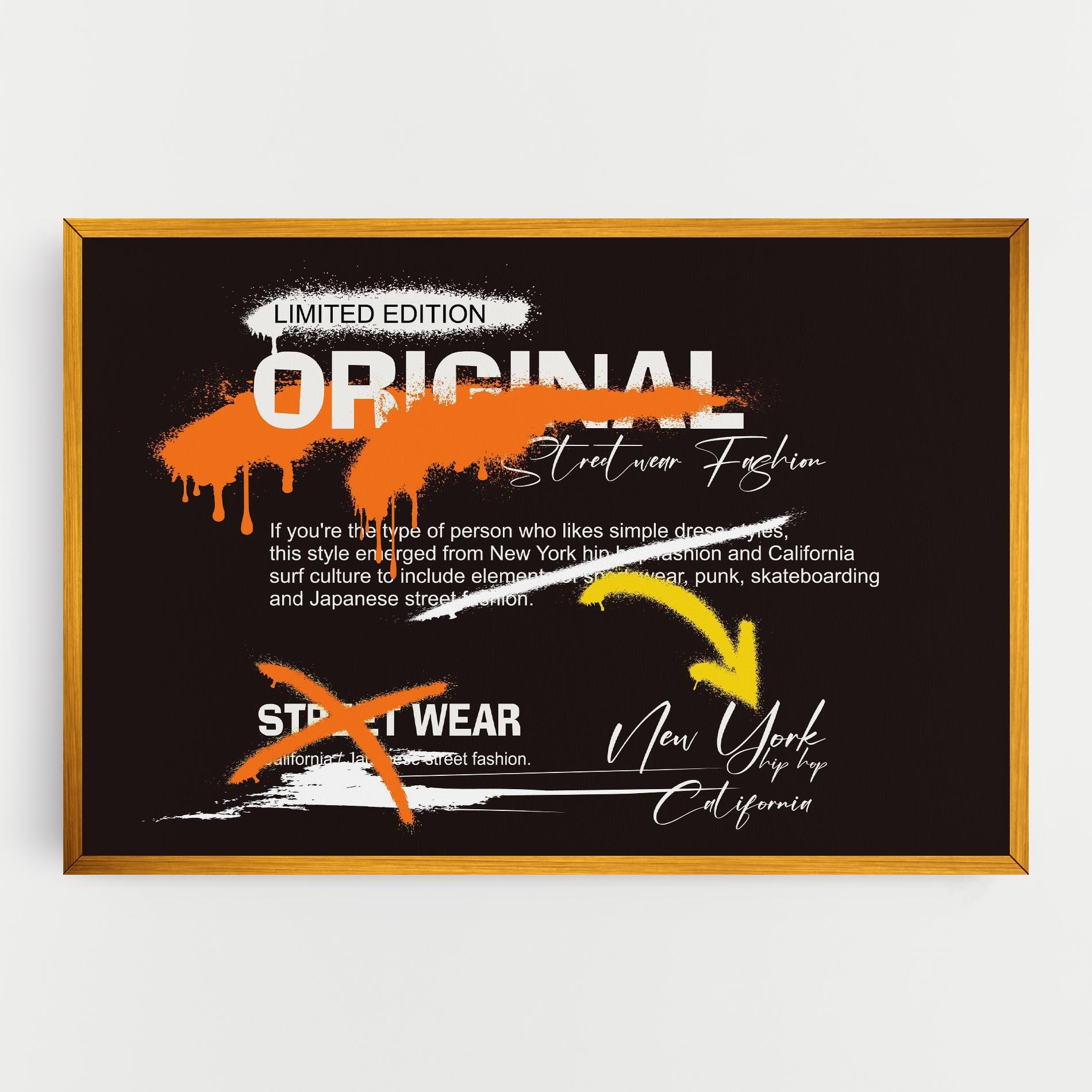 Картина на платно Original Style Graffiti mockup 0