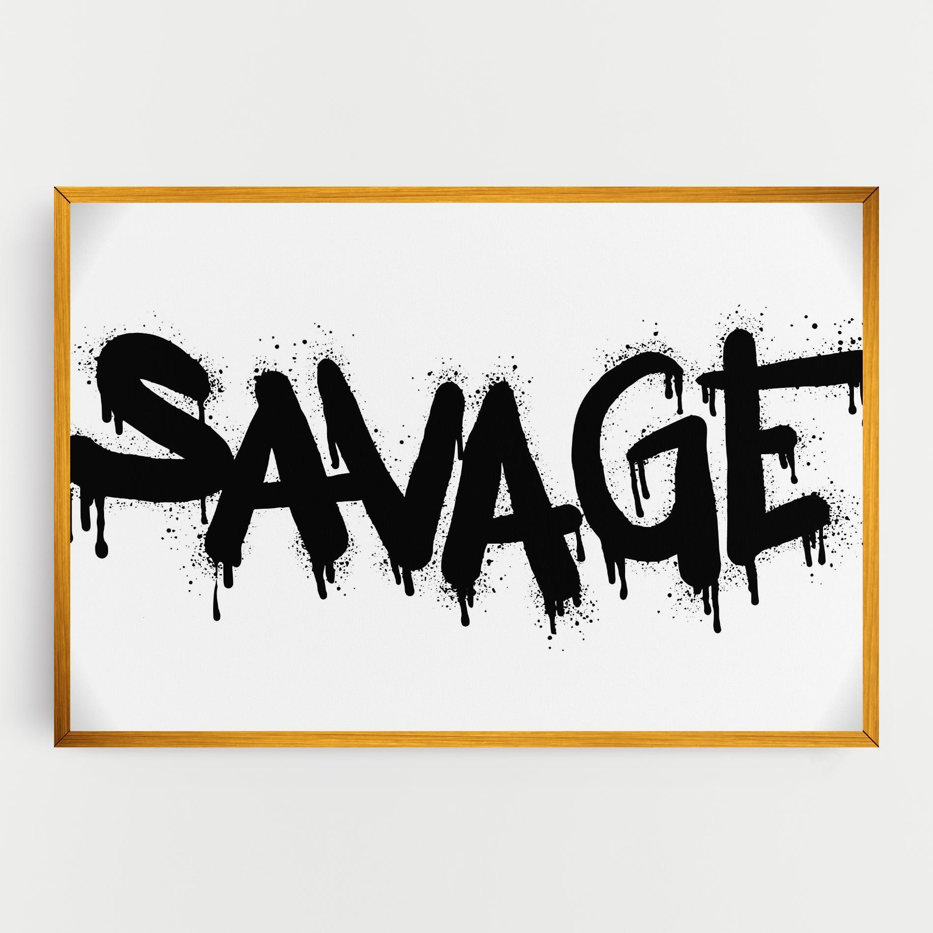 Картина на платно Savage Graffiti Spray mockup 0