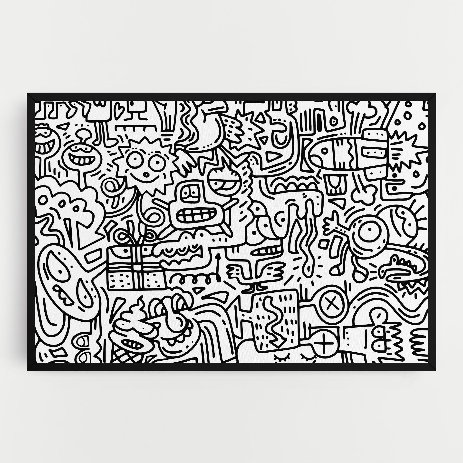 Doodle Black Line mockup 0