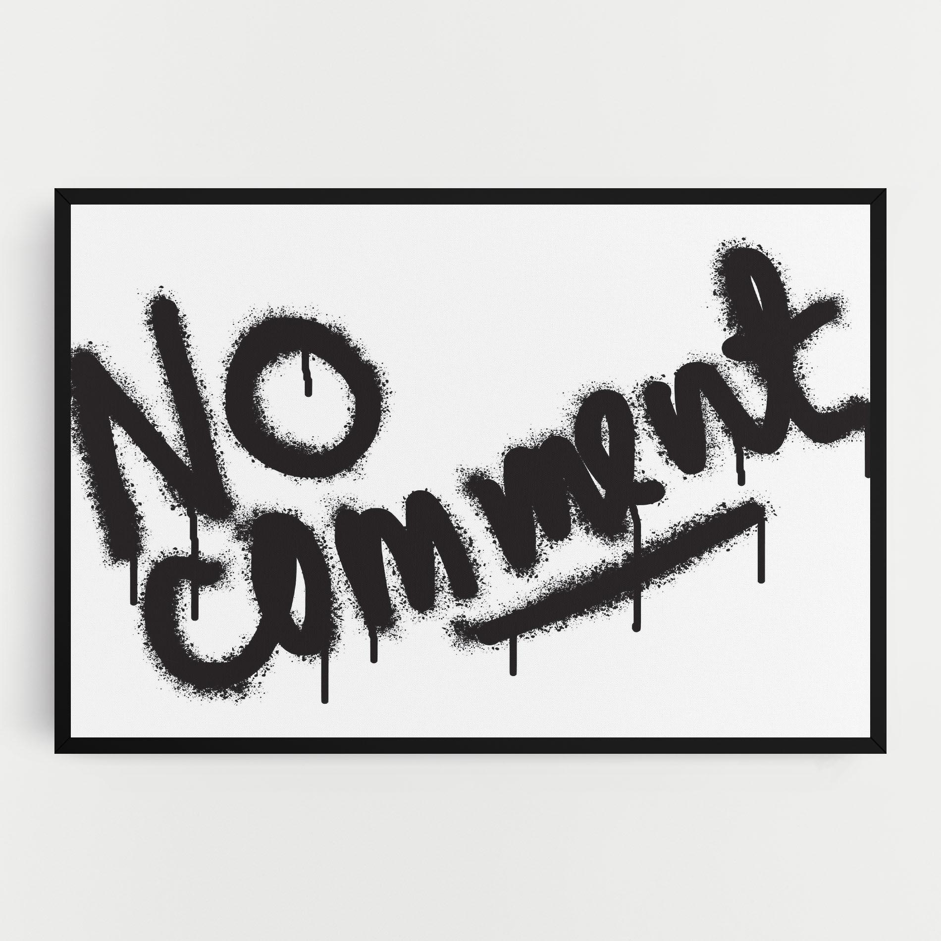 Картина на платно No Comment mockup 0