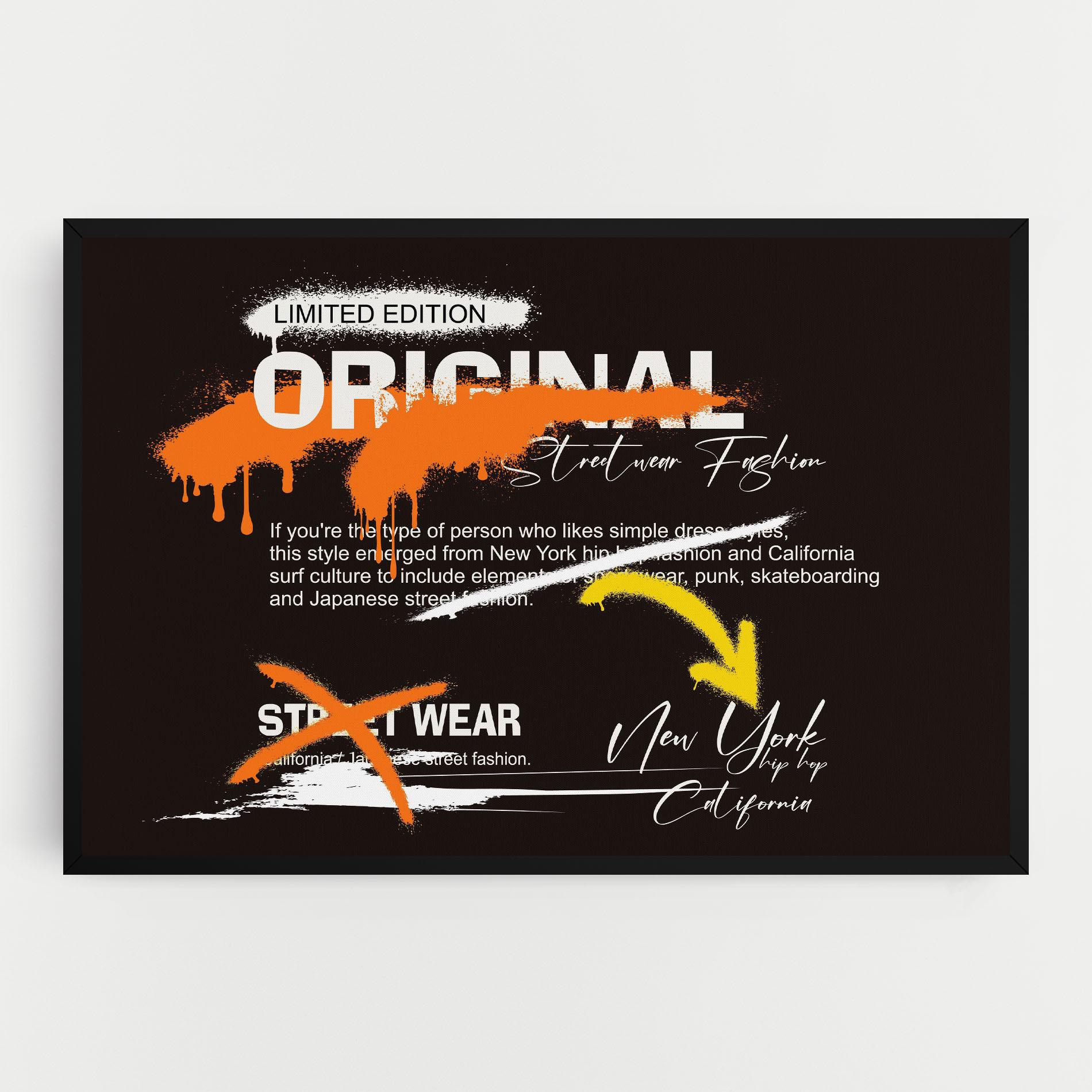 Картина на платно Original Style Graffiti mockup 0