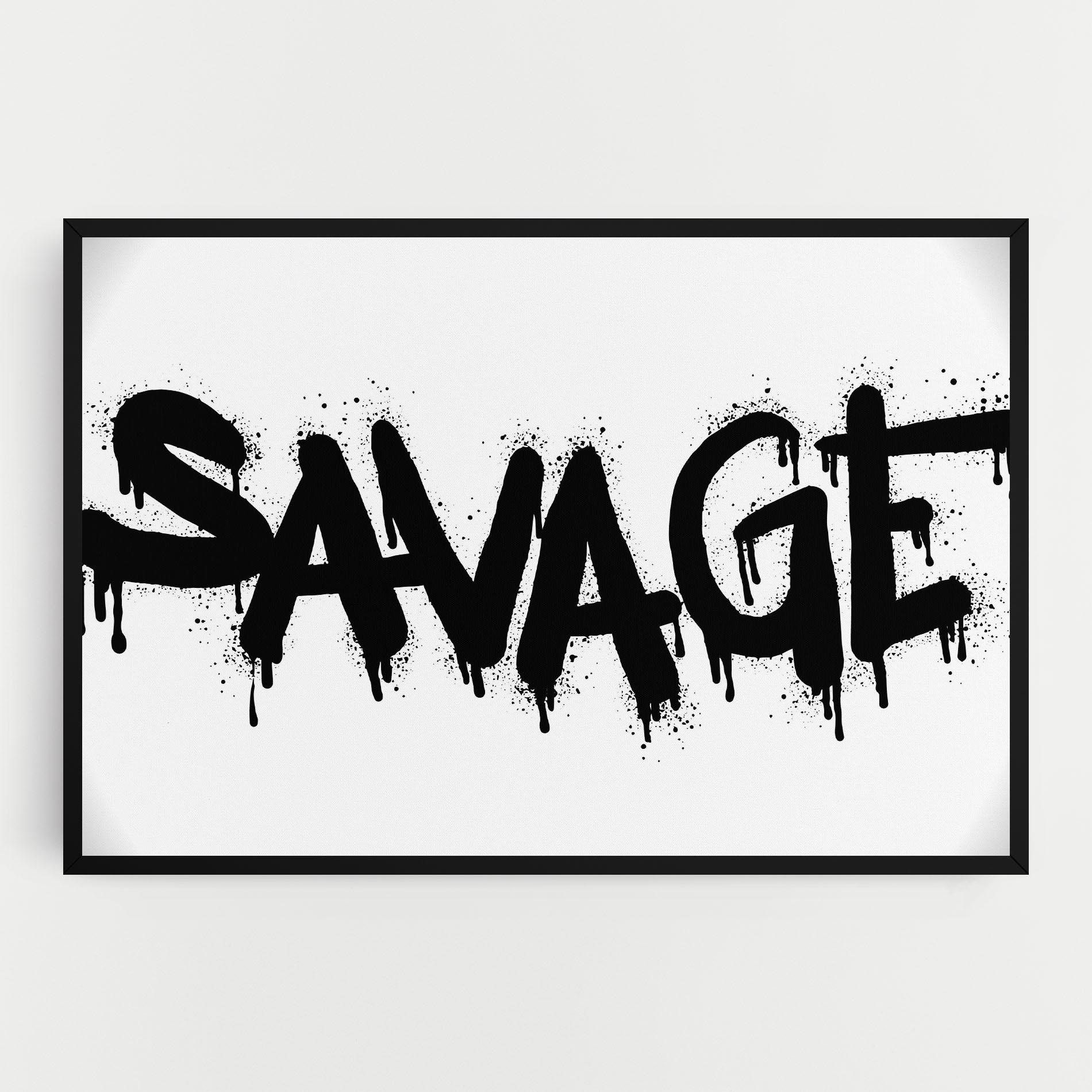 Картина на платно Savage Graffiti Spray mockup 0