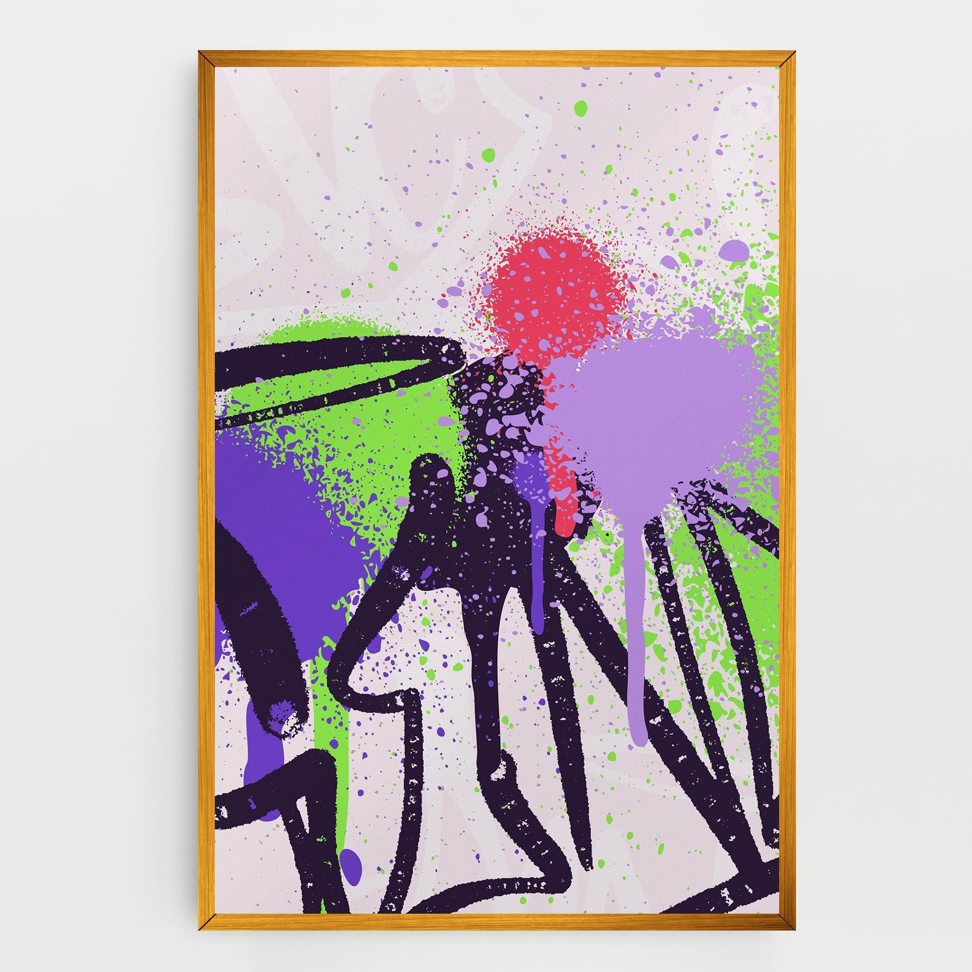 Green Purple Graffiti mockup 0