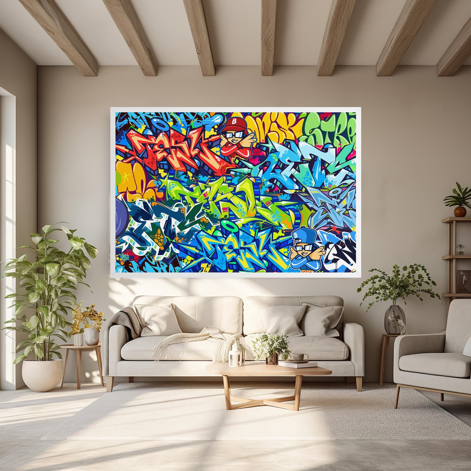 Colorful Graffiti mockup 6