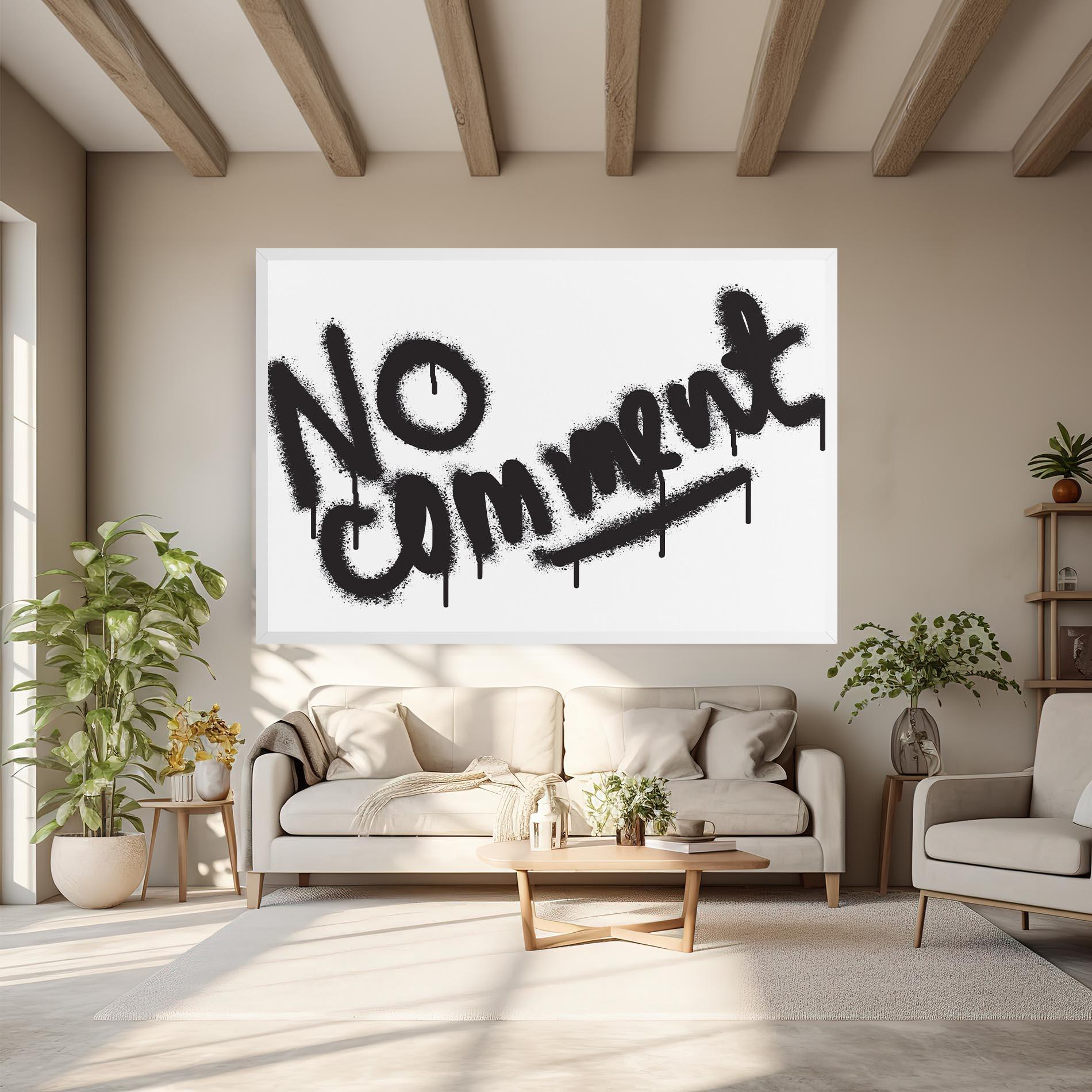 Картина на платно No Comment mockup 6