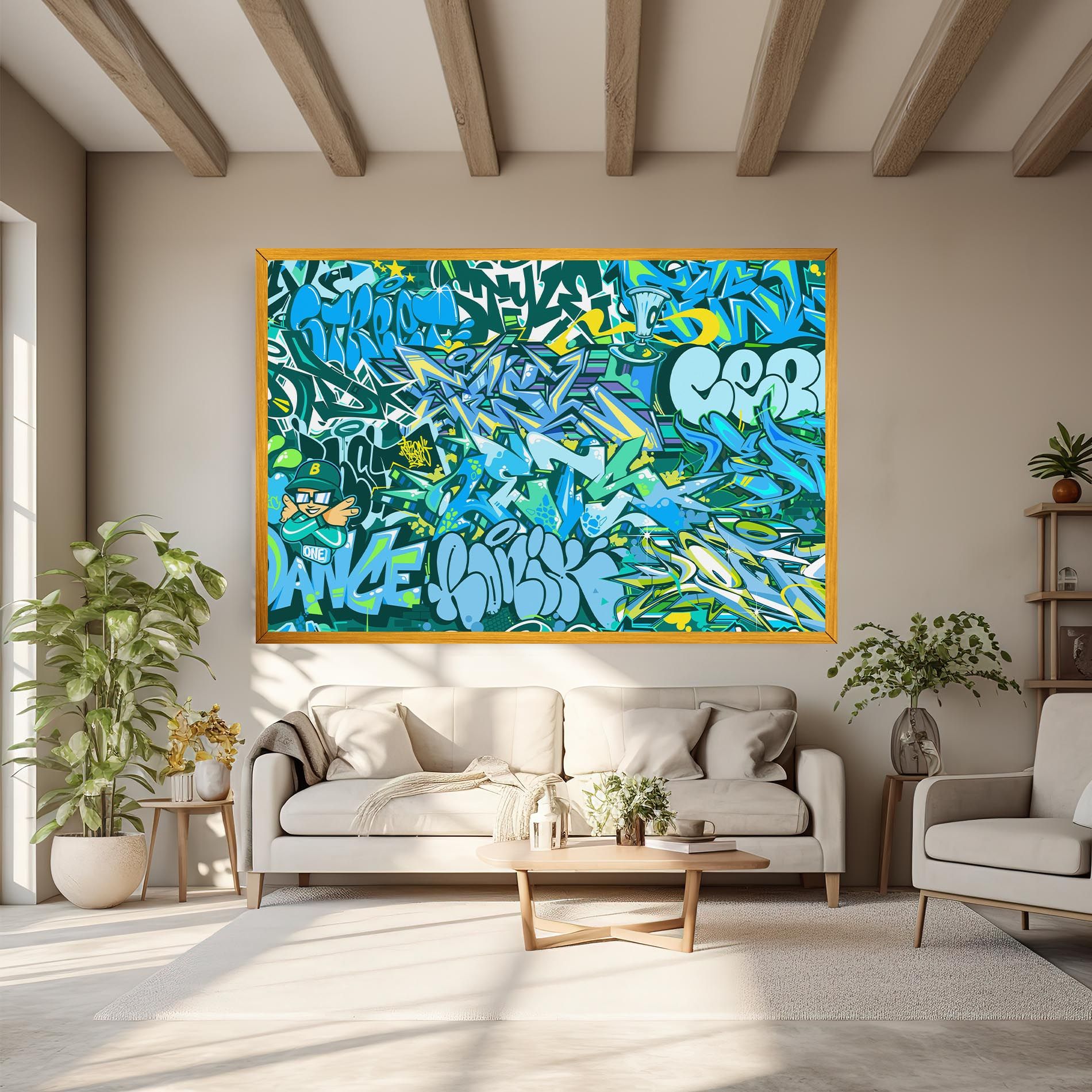 Be One Graffiti mockup 6