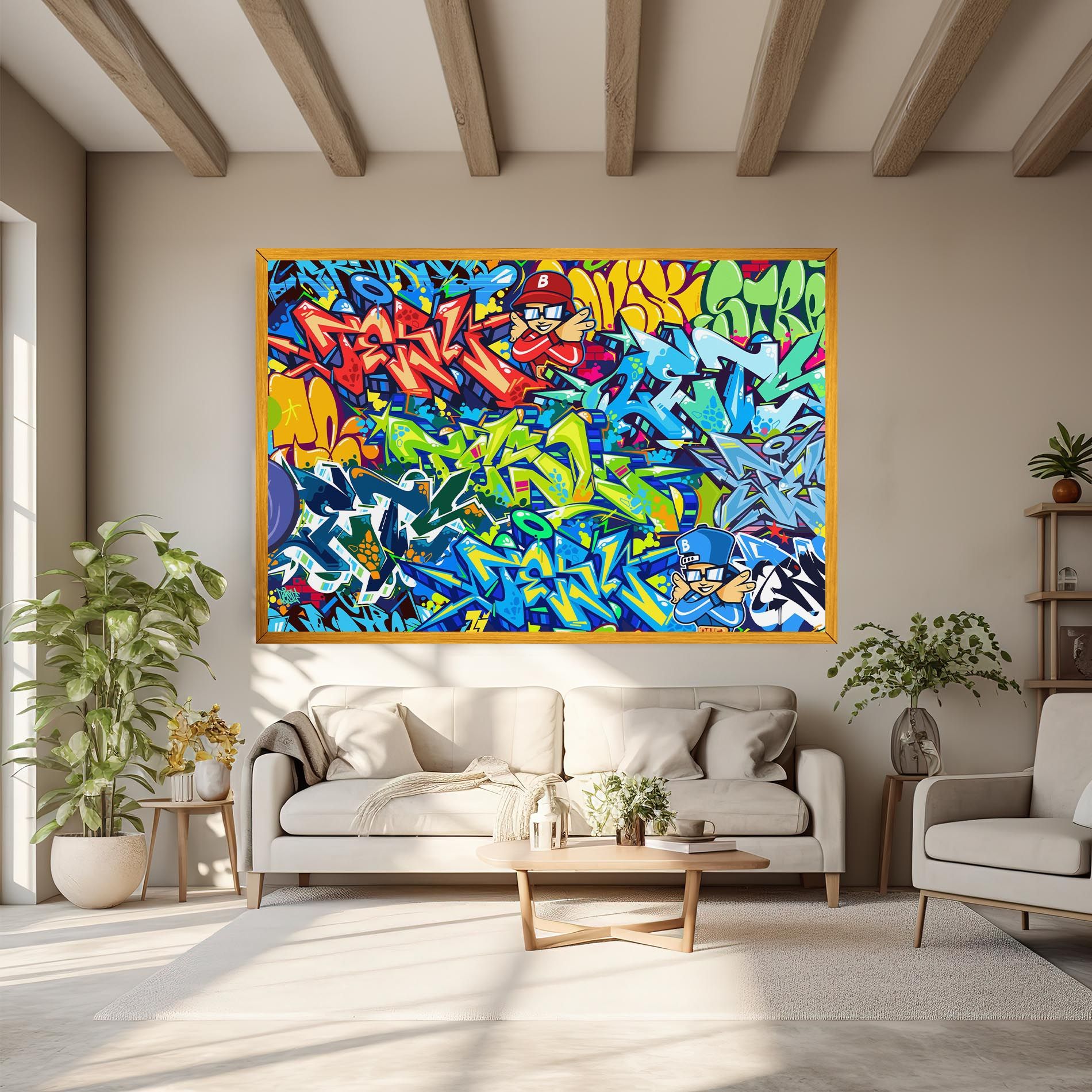 Colorful Graffiti mockup 6