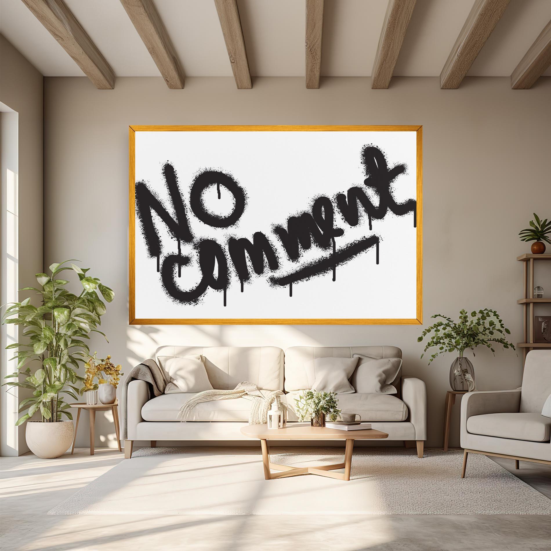Картина на платно No Comment mockup 6
