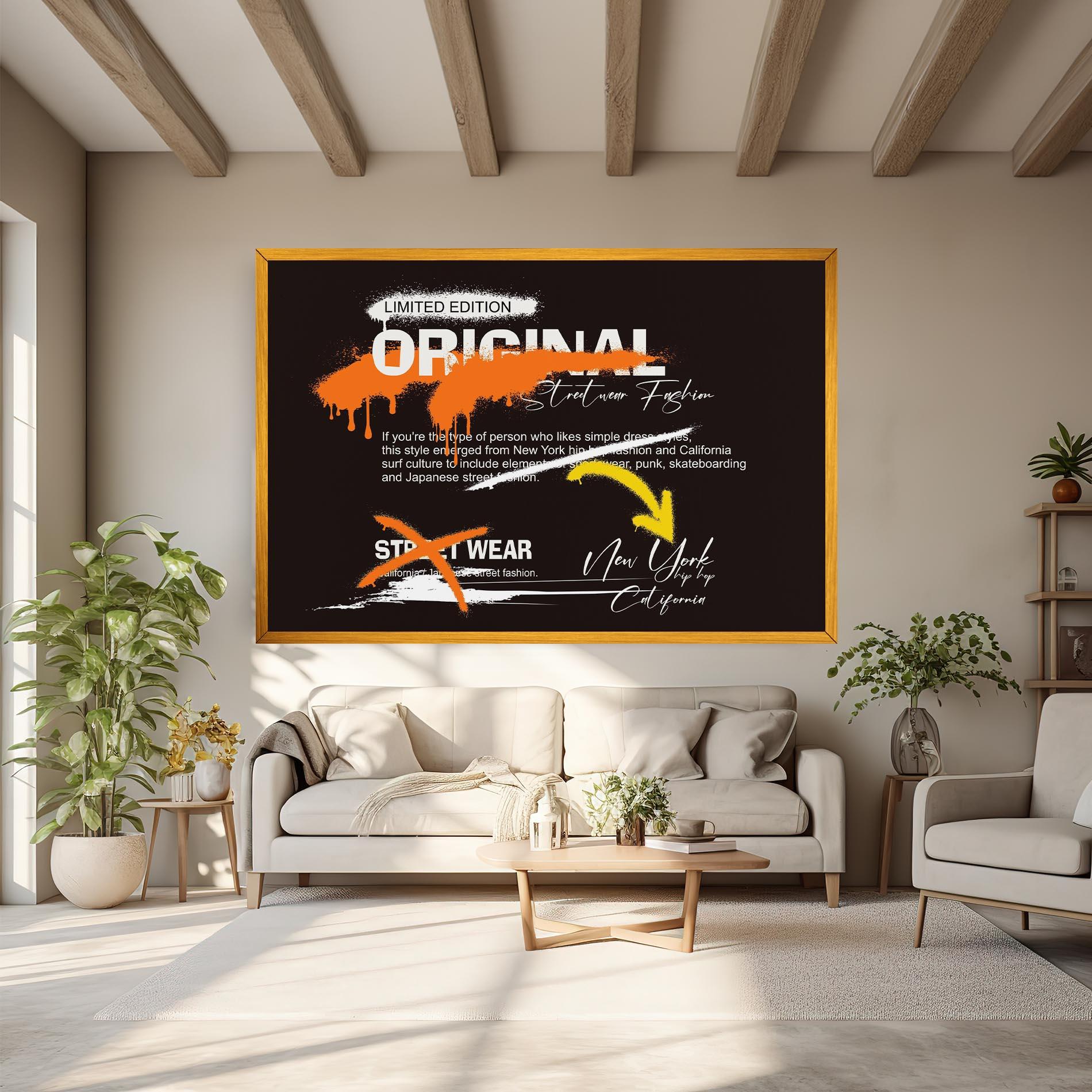 Картина на платно Original Style Graffiti mockup 6