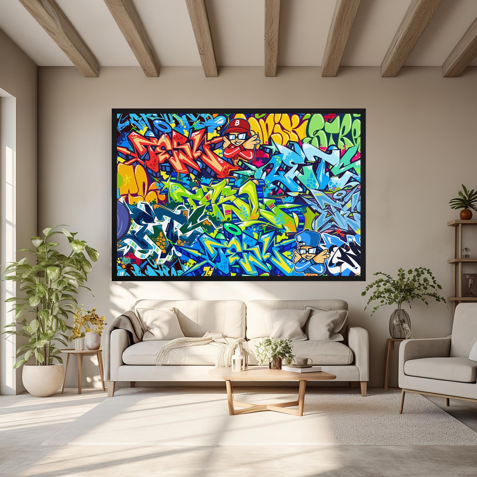 Colorful Graffiti mockup 6