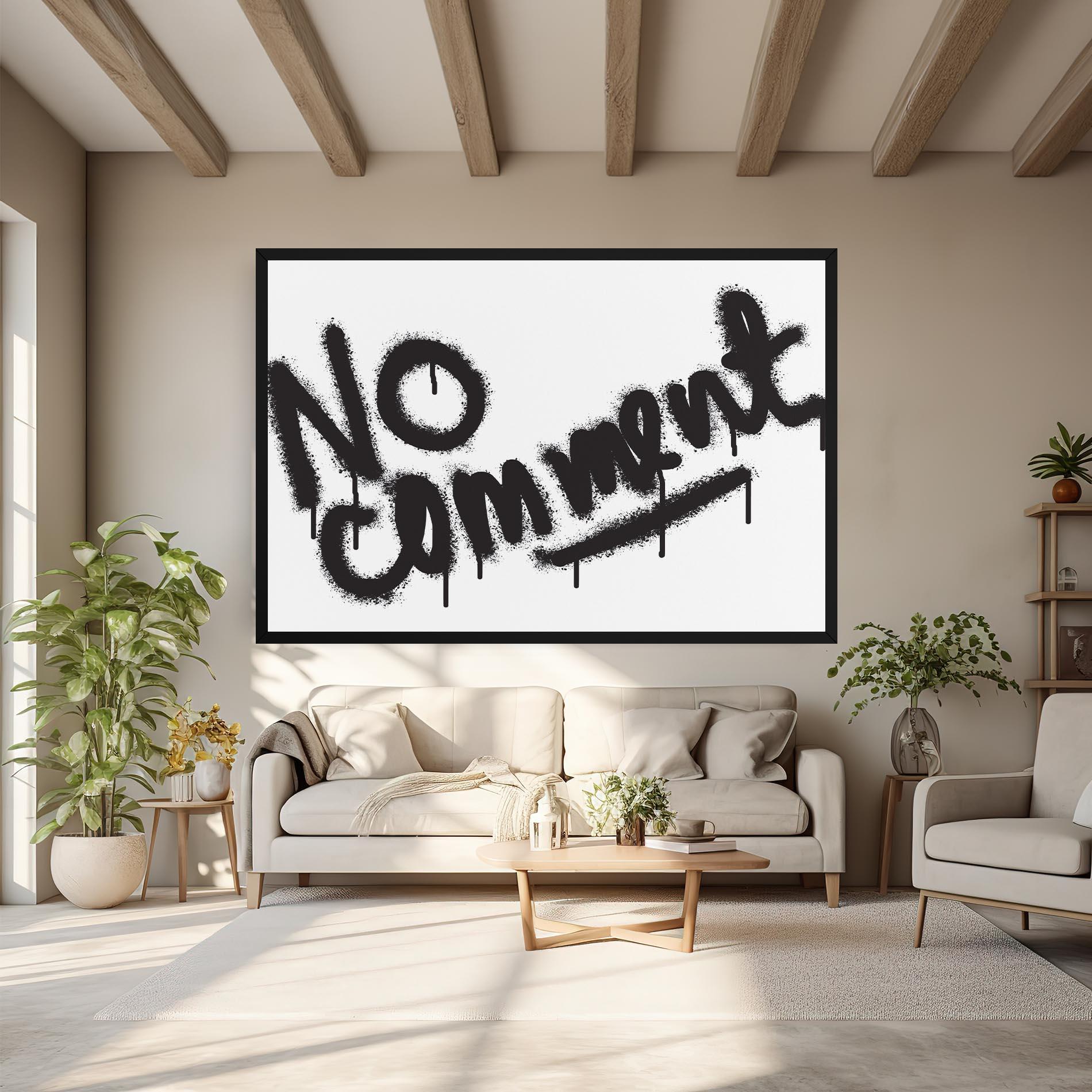 Картина на платно No Comment mockup 6