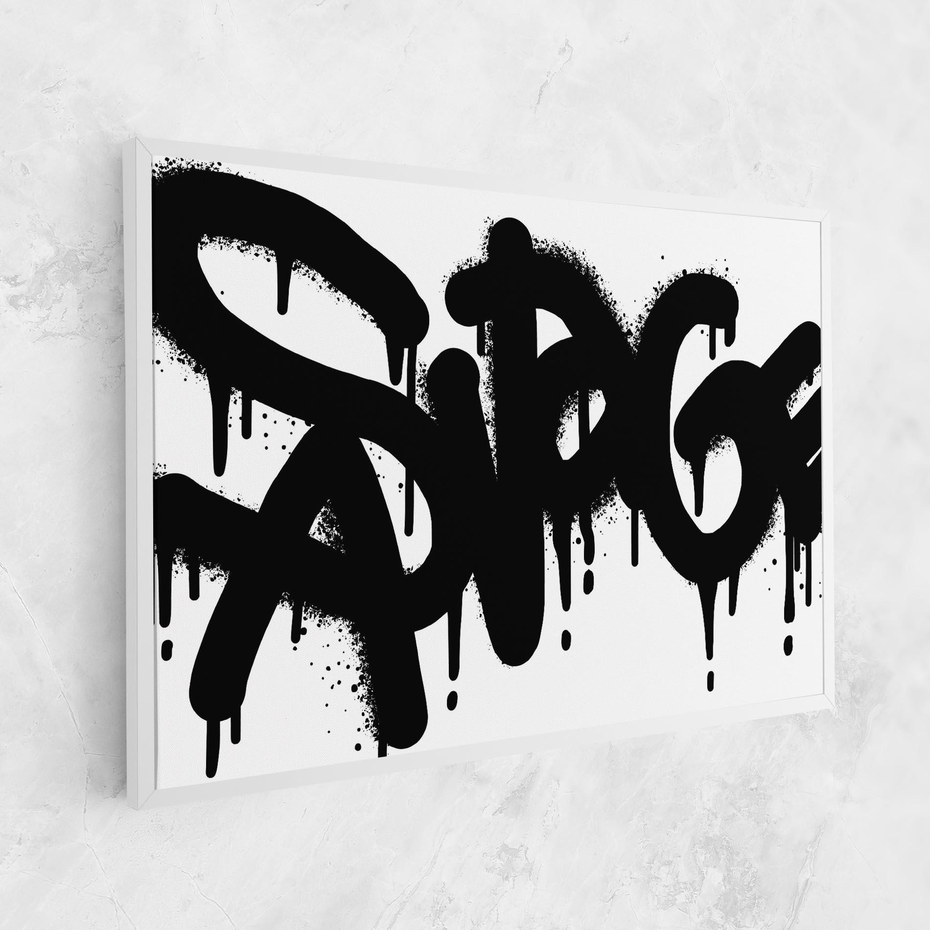 Картина на платно Graffiti Savage mockup 1