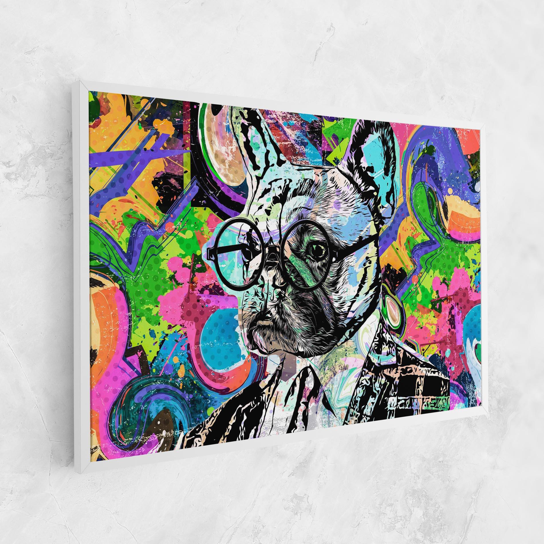 Картина на платно Graffity Bulldog mockup 1