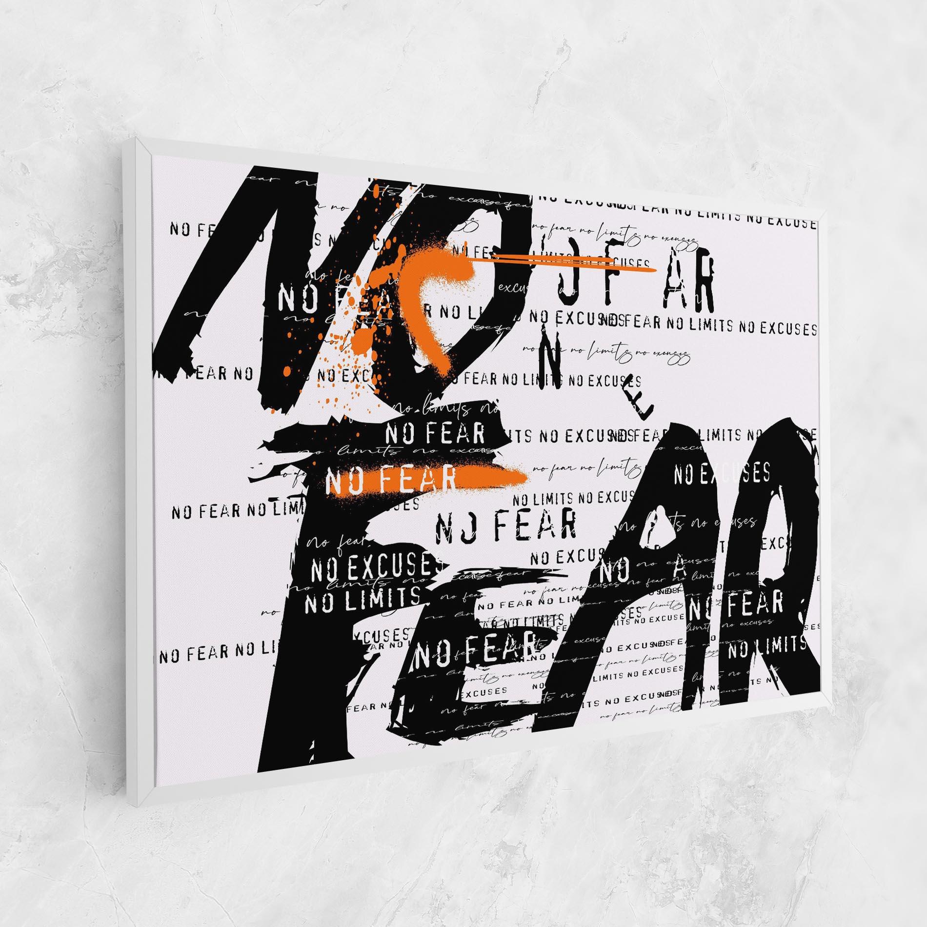 Картина на платно No Fear Graffiti mockup 1