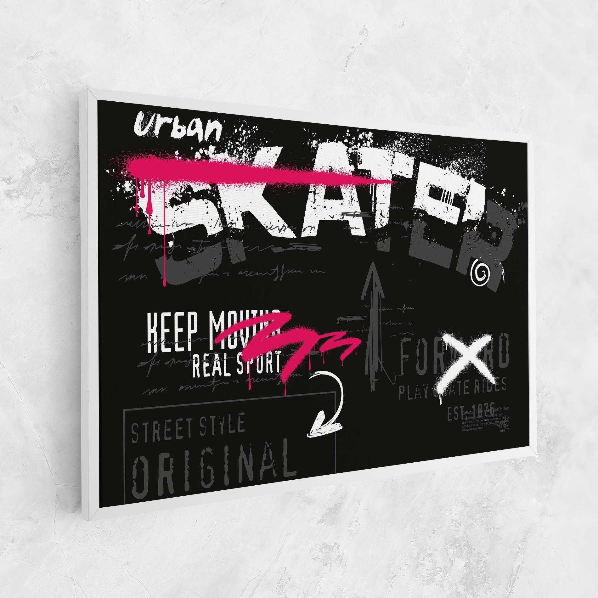 Картина на платно Skater Spray mockup 1