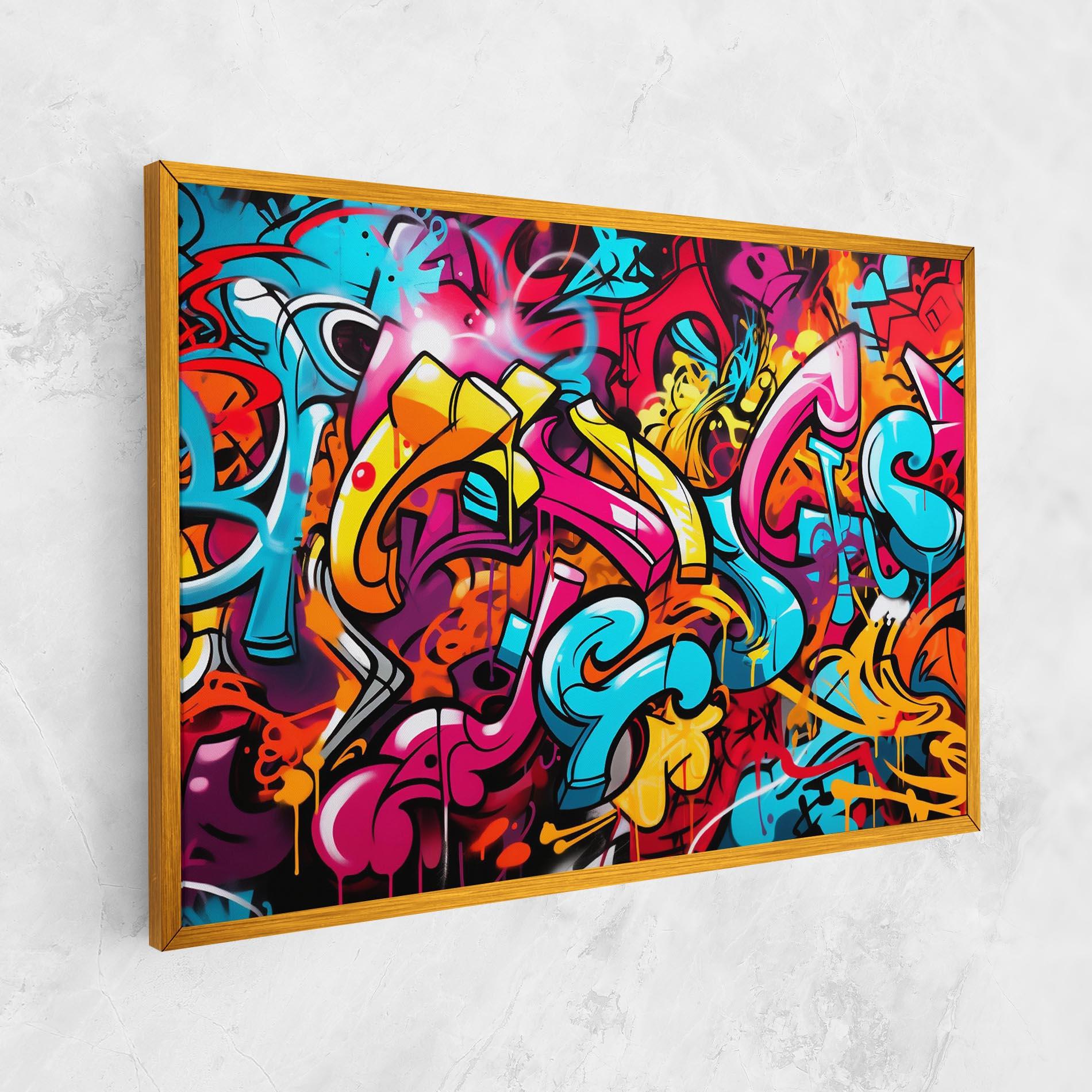 Картина на платно Abstract Graffiti mockup 1
