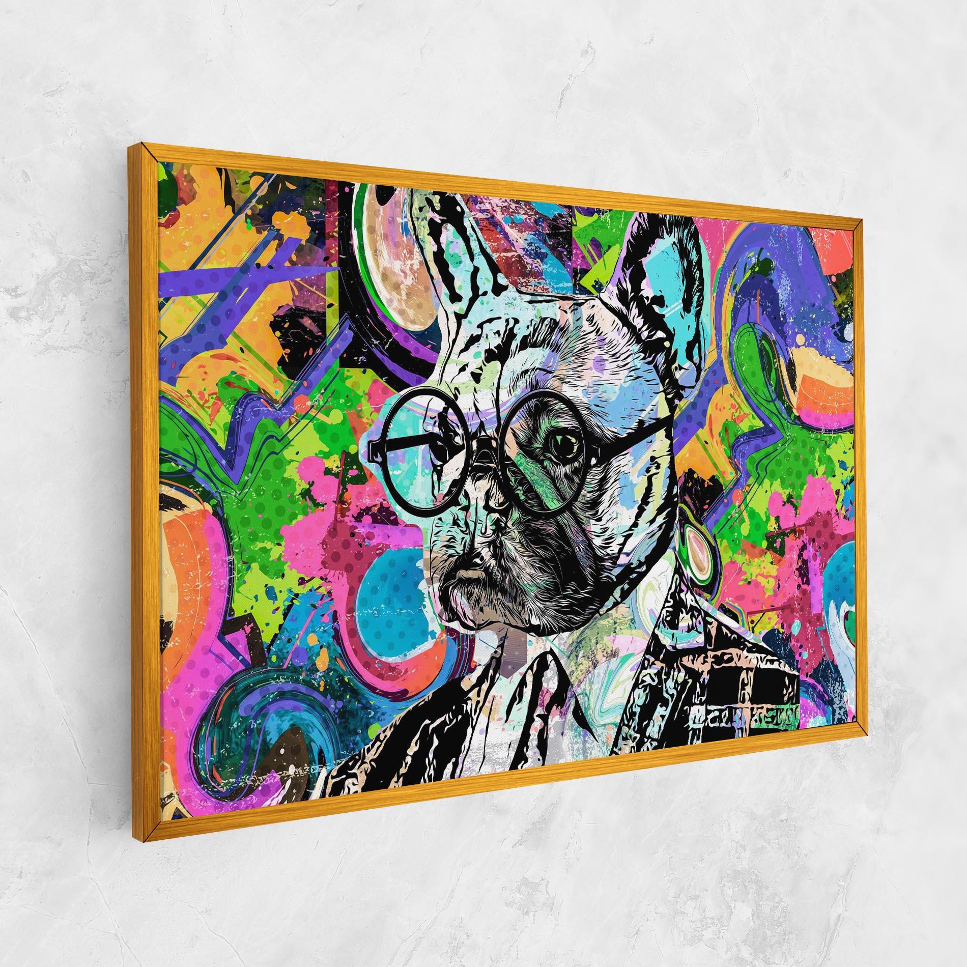 Картина на платно Graffity Bulldog mockup 1