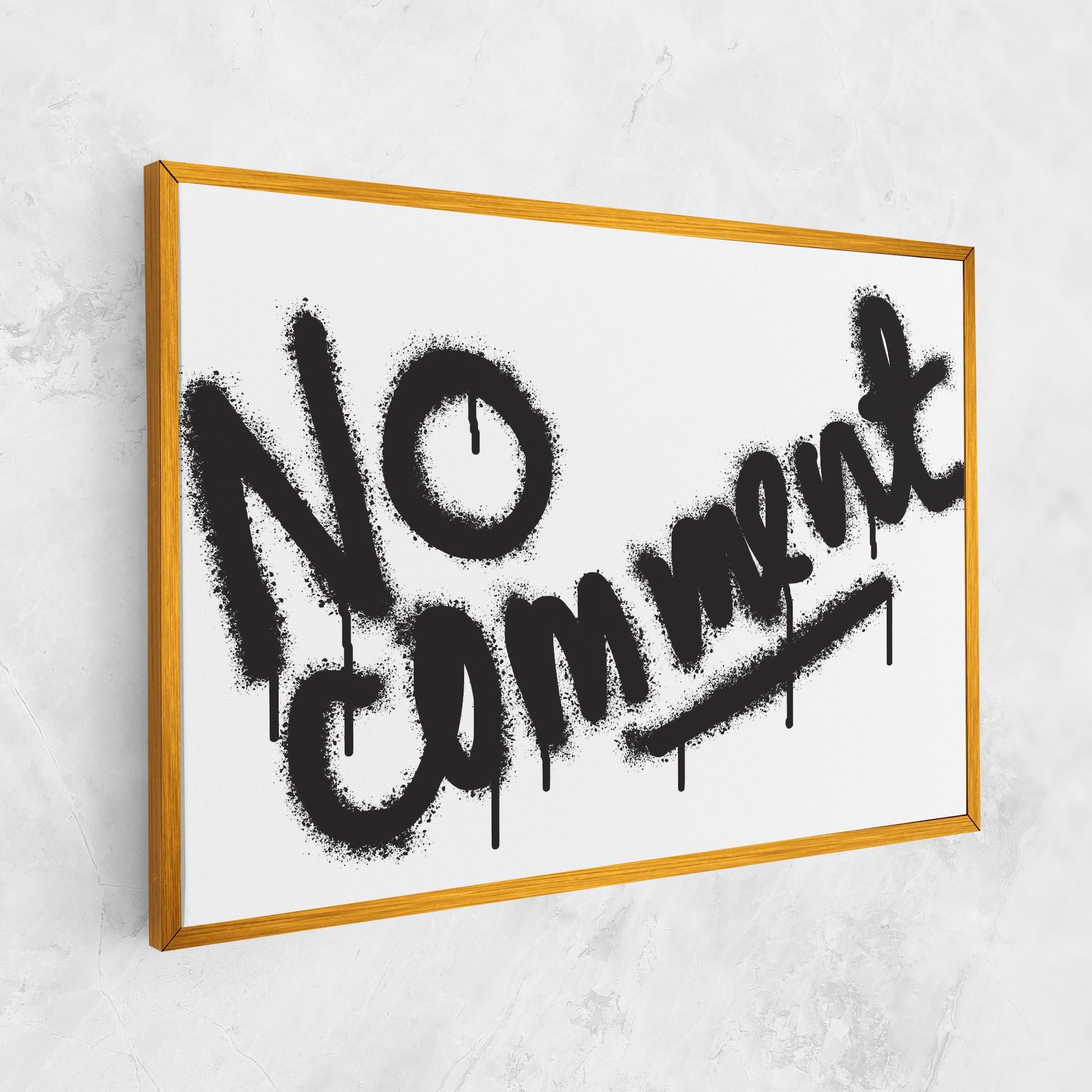 Картина на платно No Comment mockup 1