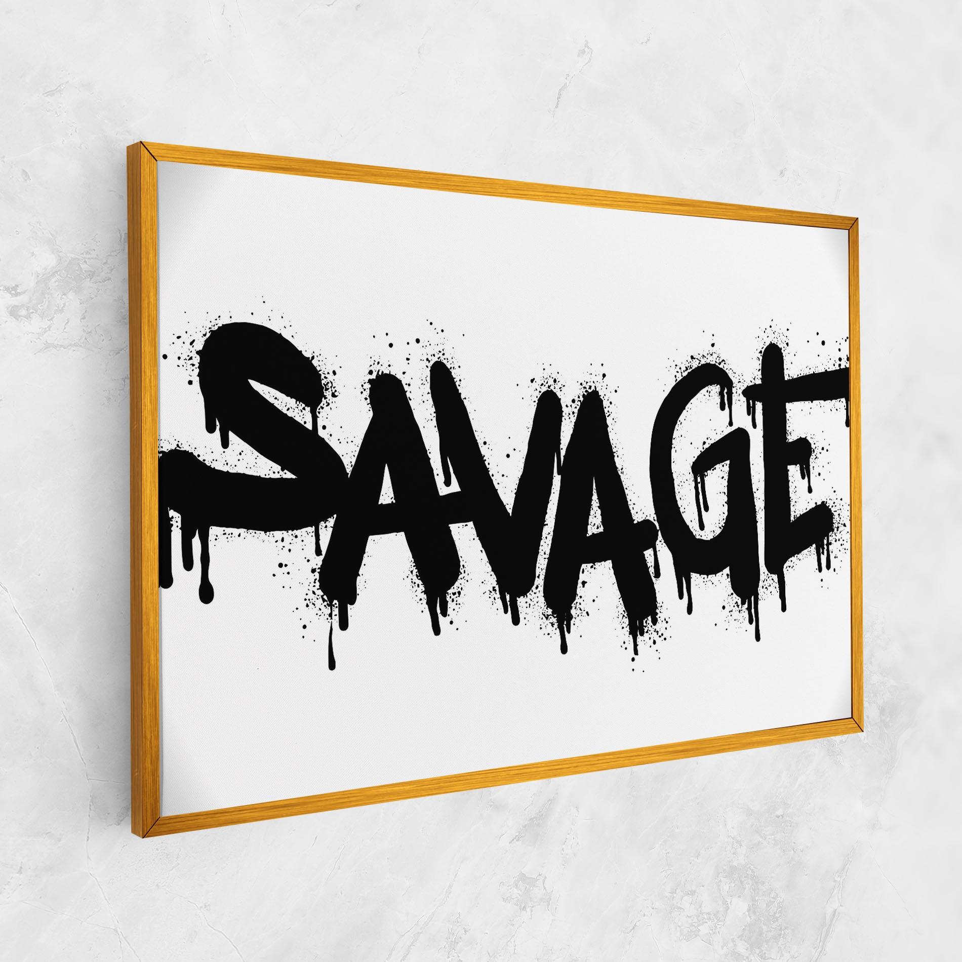 Картина на платно Savage Graffiti Spray mockup 1