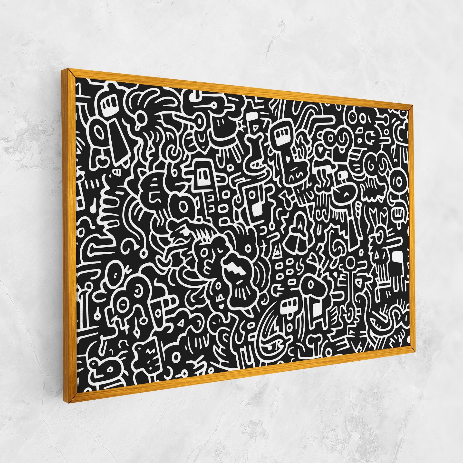 White Line Doodle mockup 1