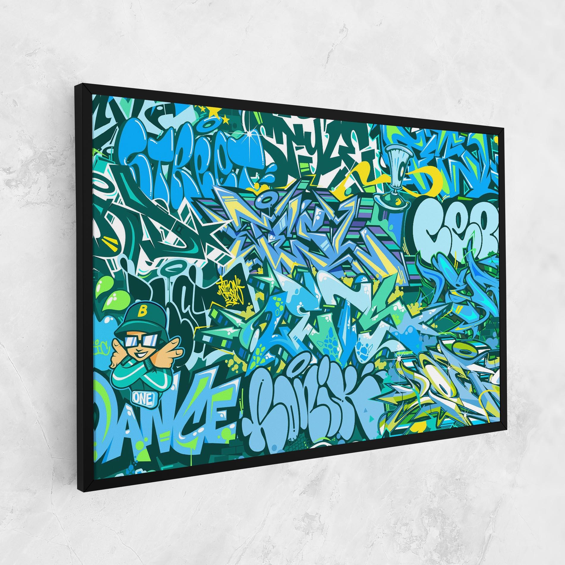 Картина на платно Be One Graffiti mockup 1