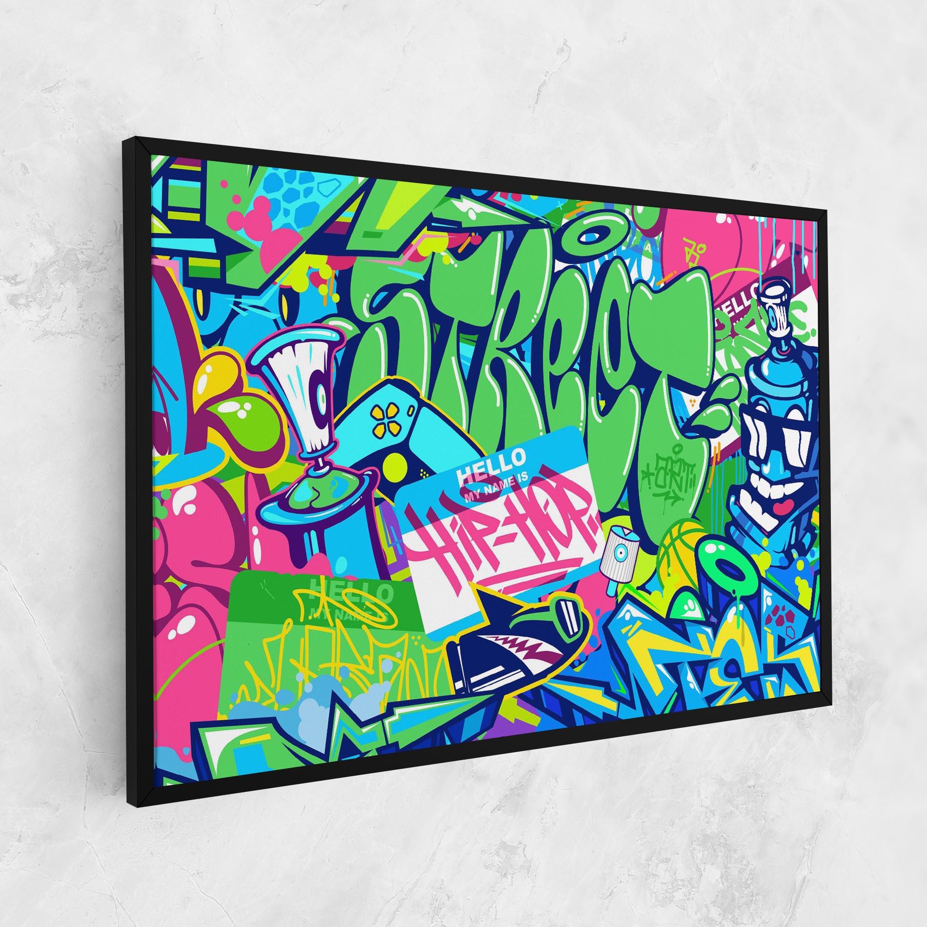 Картина на платно Colorful Hip Hop mockup 1